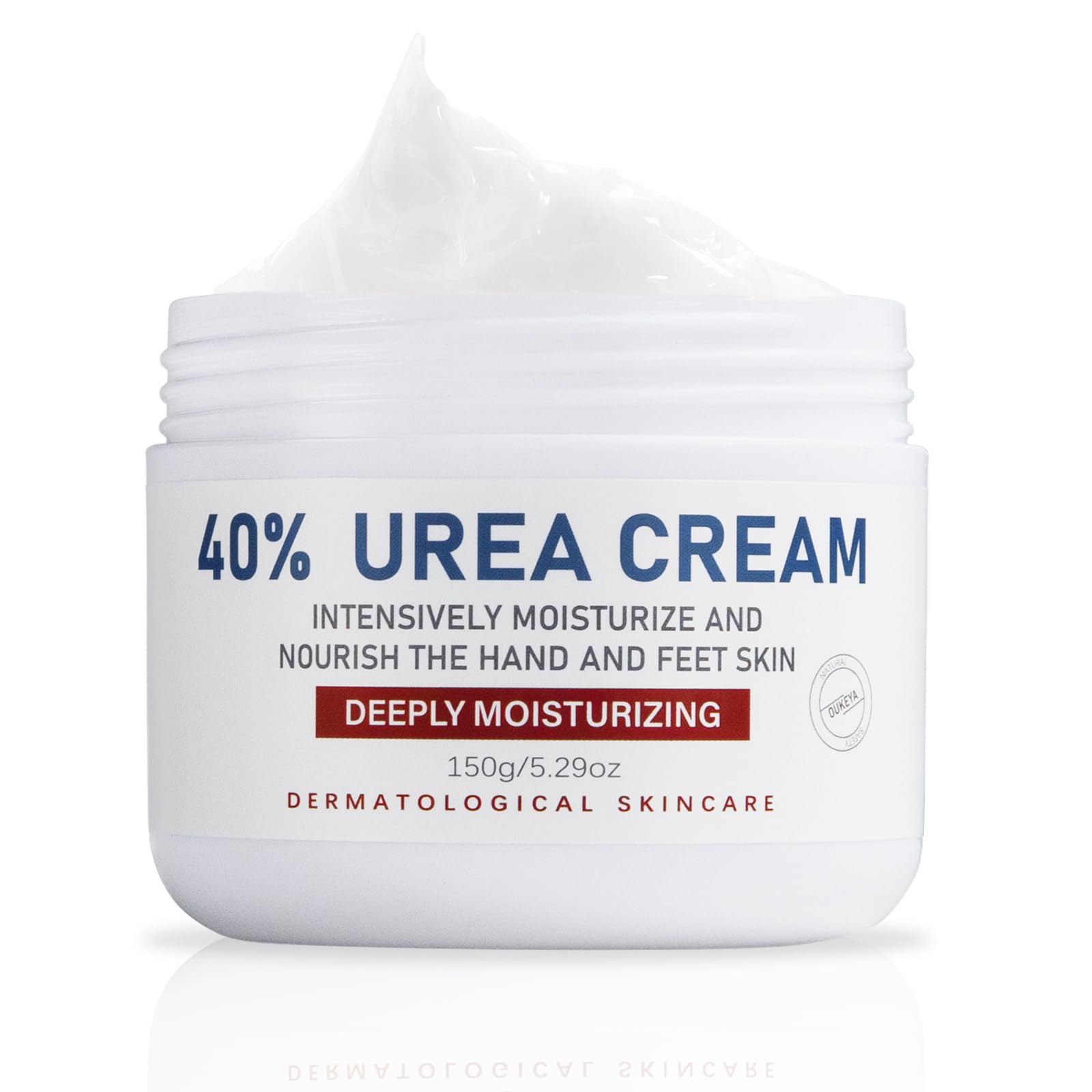OUKEYA Urea Cream 40 Percent, Urea Foot & Hand Cream for Dry Cracked, 40 per Urea Lotion for Feet Maximum Strength