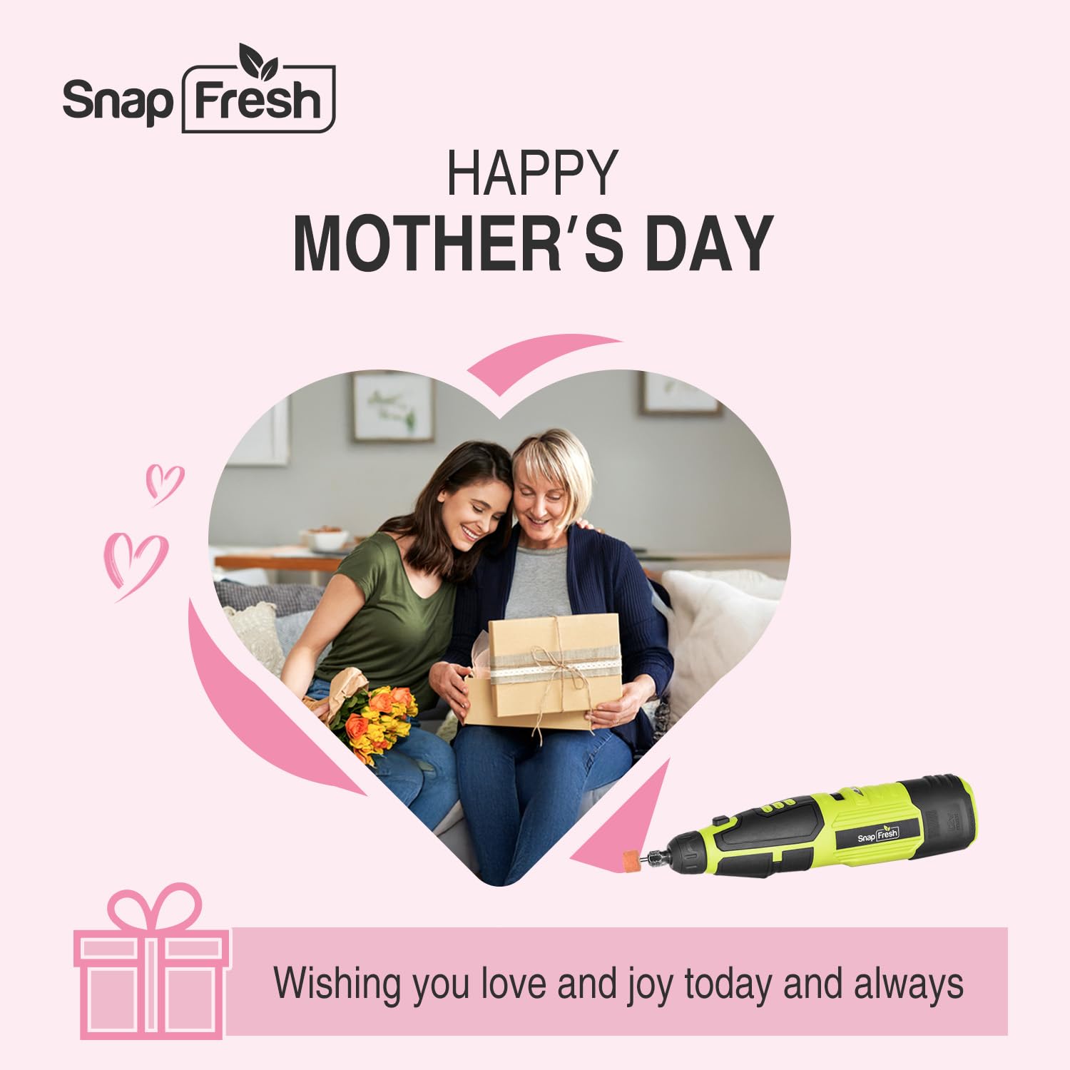 SnapFresh 12V Cordless Rotary Tool Kit,7 Variable Speeds w/Flex Shaft,80+ Change Accessories Multi Tool-Battery Fast Charger & Tool Bag-for Cutting, Sanding, Polishing, Drilling,Handmade or DIY Crafts