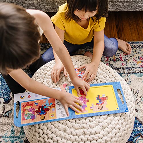 Melissa & Doug Blue's Clues & You! Take-Along Magnetic Jigsaw Puzzles (2 15-Piece Puzzles) (Pack of 4)