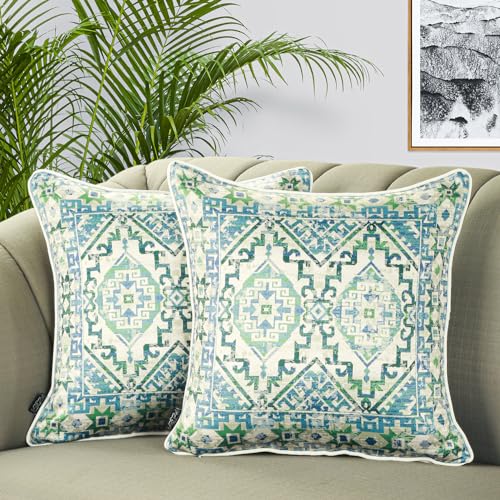 Royal Blaze Dark Grey 18x18 Inches Cushion Cases, Boho Satin Throw Pillow Covers Set of 2 with Pom Pom