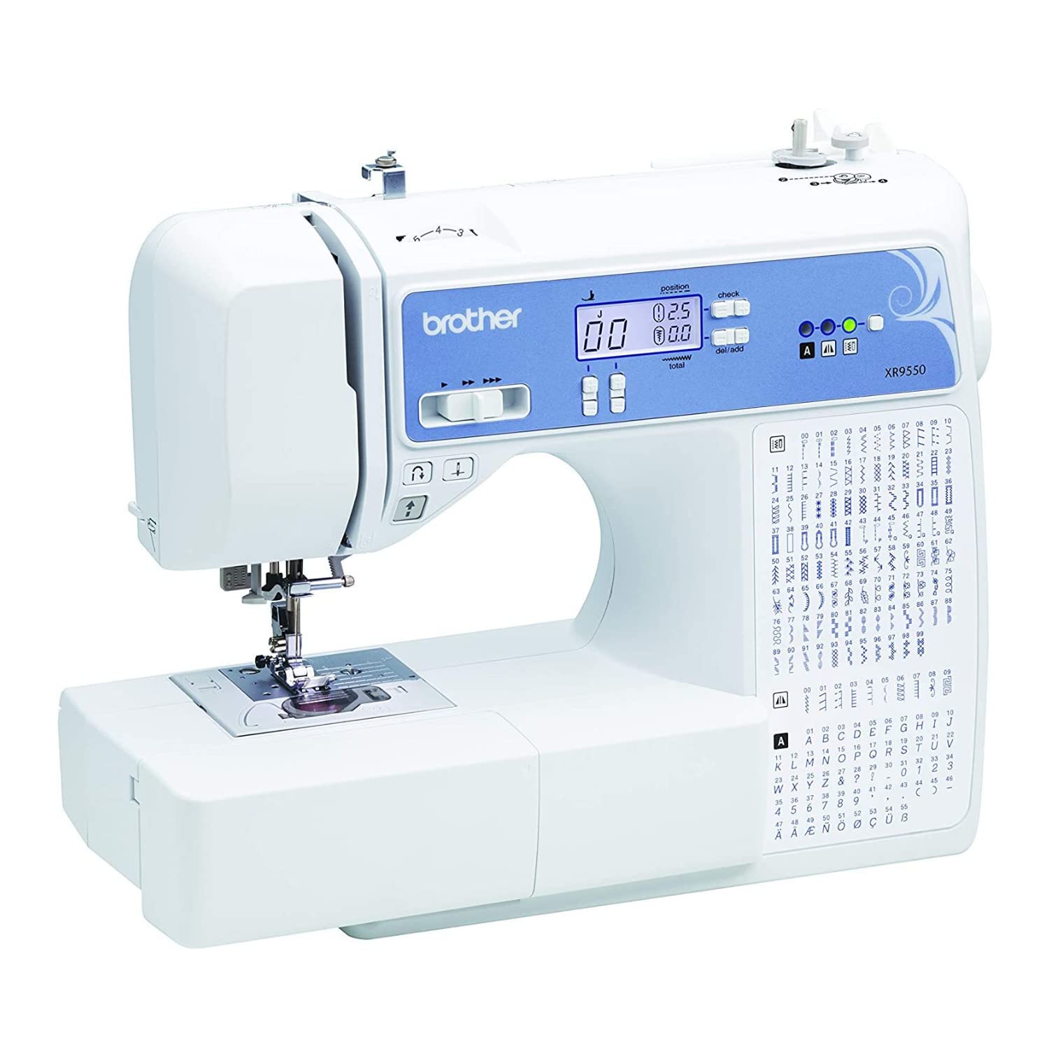 Brother XR9550 Computerized Sewing and Quilting Machine Bundle with Sewing Clips and Polyester Embroidery Sewing Thread (3 Items)