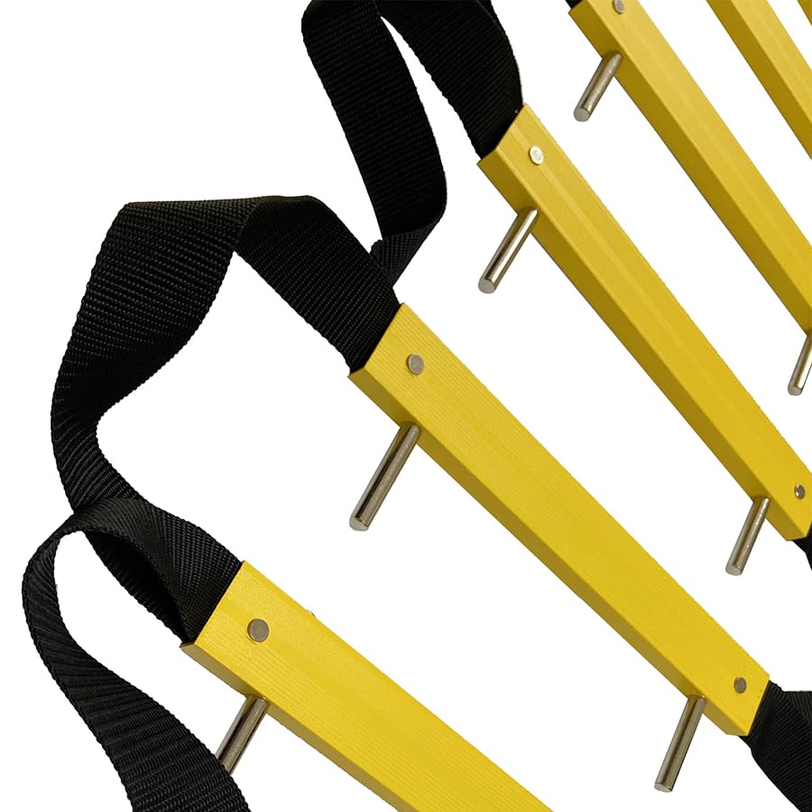 Fire Escape Ladder 13 ft (4 m) 2 Story | Rope Ladder Fire Escape for Homes 3rd Floor | Portable, Foldable & Compact | Emergency Ladder Suitable for Balcony