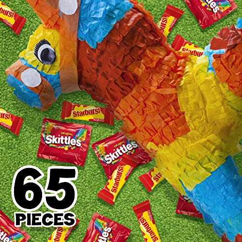 SKITTLES Original & STARBURST Original Fun Size Variety Pack Summer Chewy Candy Assortment, 31.9 oz, 65 Pieces Bag