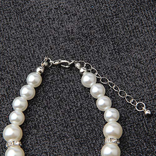 bobauna Today You're The Flower Imitation Pearl Bead Chain Bracelet Wedding Gift For Flower (flower bracelet)