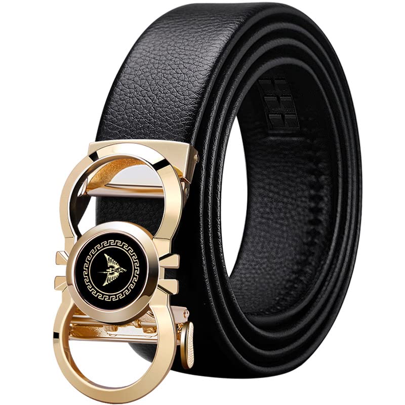 VANNANBA Ratchet Leather Belt for Men,Fashion Belt Men Automatic Buckle,with Elegant Gift Box