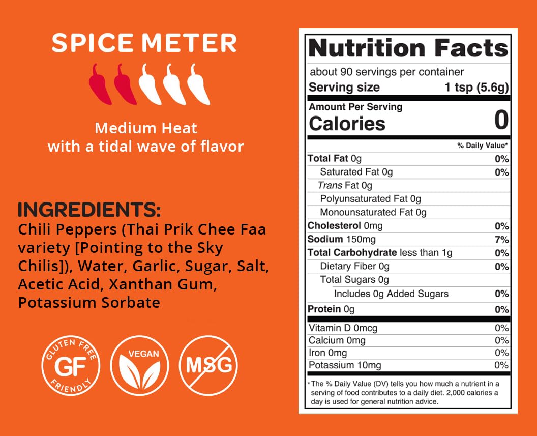 Mr. Bing Sriracha Chili Sauce 18oz | Made with Thai Chilis from Family Owned Farms | Spicy Bold Flavor Perfect For Sauces, Dips, Marinades (18 oz, 1, Count)