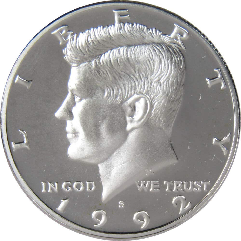 1992 S Kennedy Half Dollar Choice Proof 90% Silver 50c US Coin Collectible