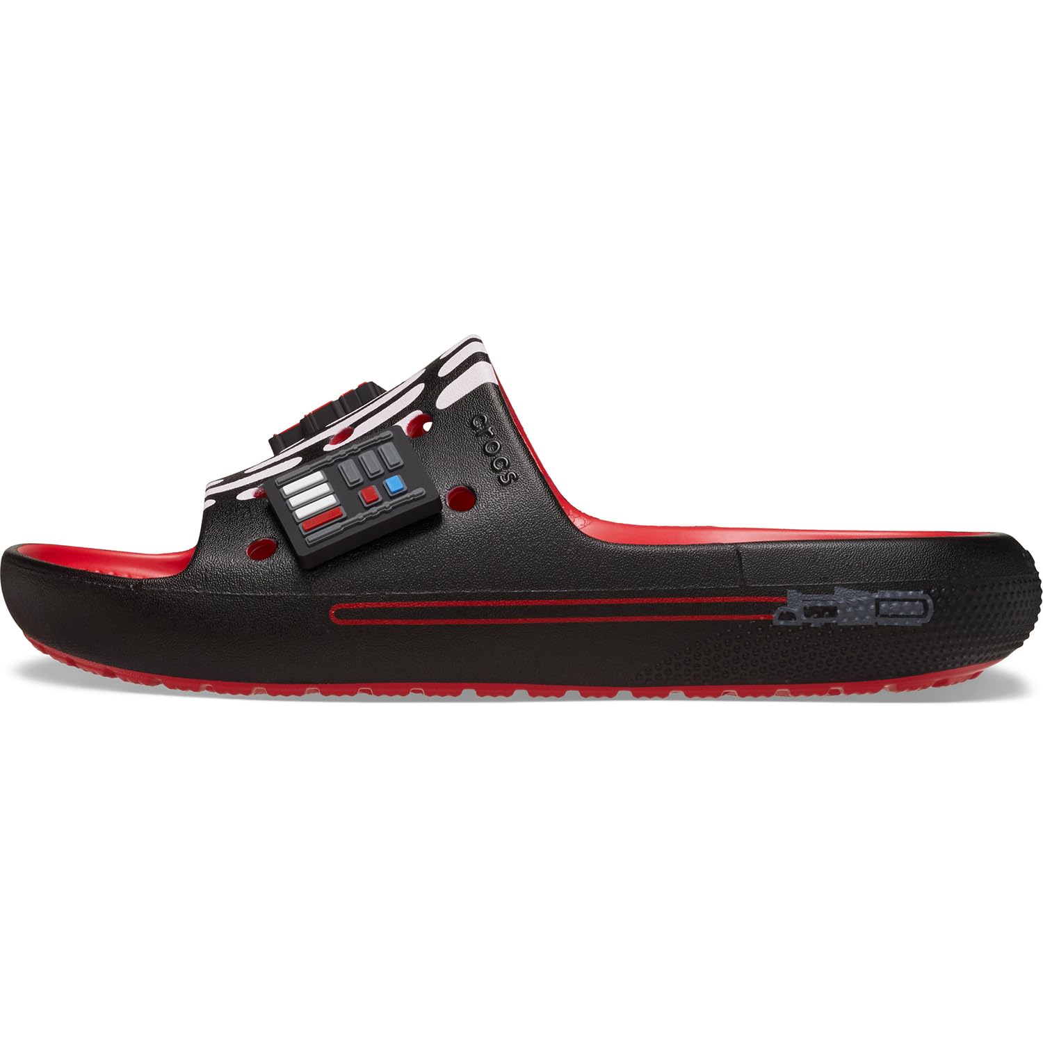 Crocs 209829-6WC-M5W7 Darth Vader Classic Slide V2 VyR Varsity Red