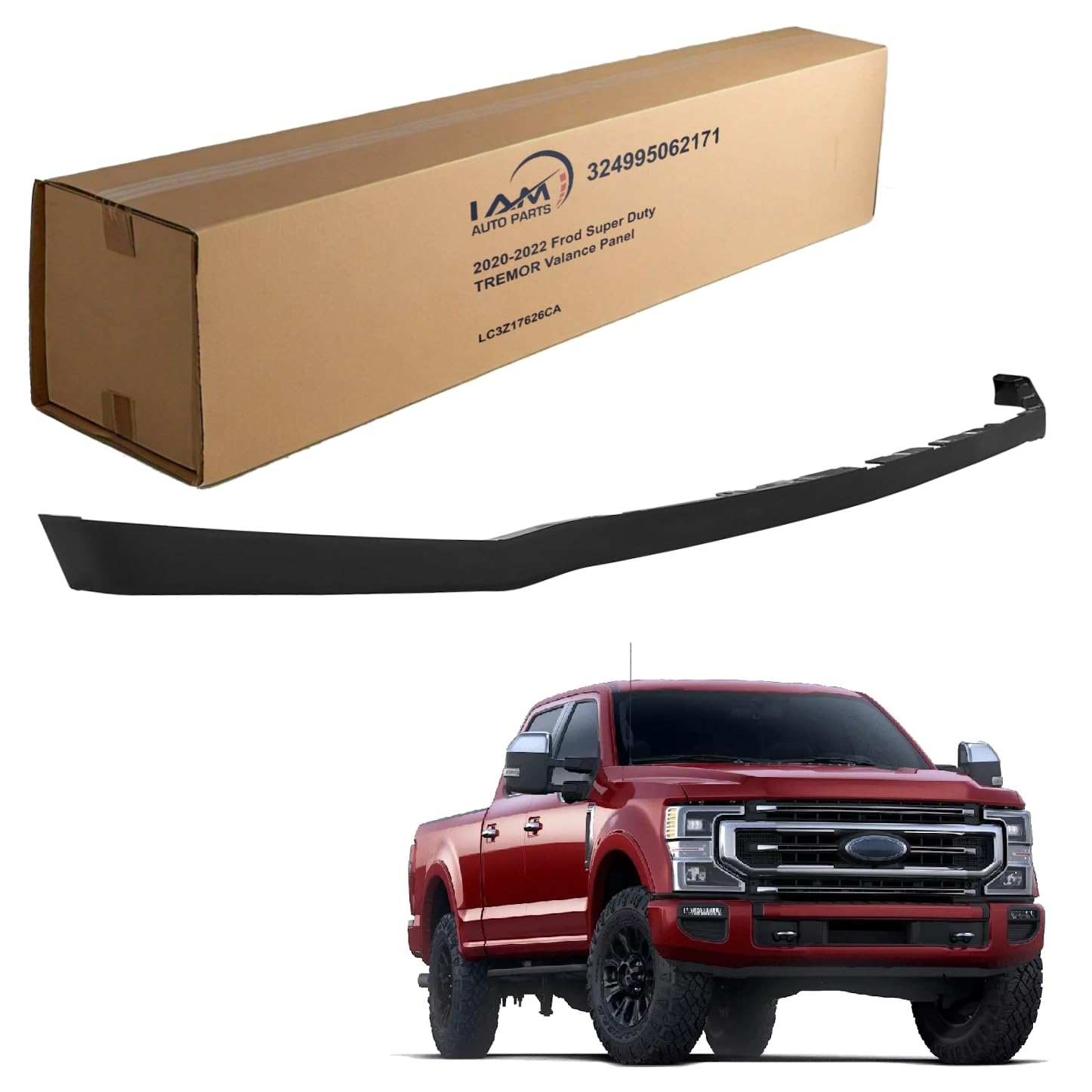 IAMAUTO 062171 Compatible with 2020-2022 Ford F250 F350 Super Duty Tremor Front Lower Valance Panel (Approx. 2" in Height) for Tremor Edition (Will NOT Fit Any Other Year Models)