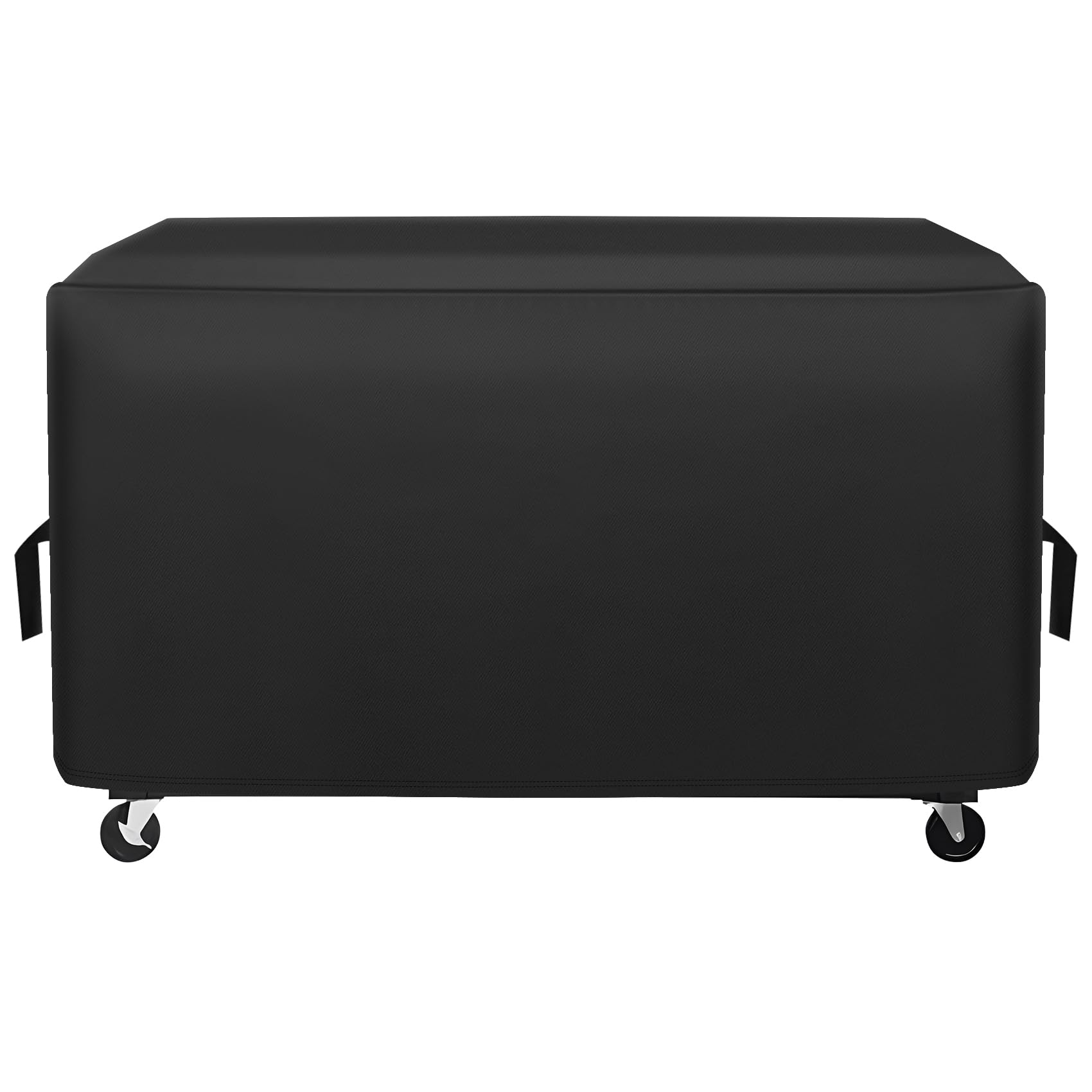 ZBXFCSH Heavy Duty 600D Polyester Cover Compatible with Royal Gourmet GB8001B GB8003 8-Burner Gas Grill with Hood, Water Resistant Outdoor BBQ Island Cover, All Weather, Black