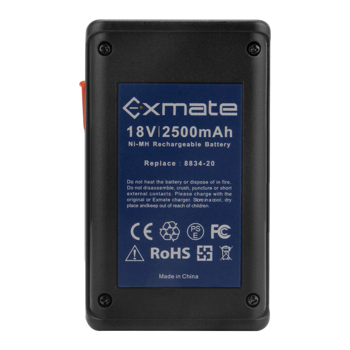 Exmate 18V 2.5Ah Ni-MH Replacement Battery for Gardena 8834-20 SmallCut 300 Accu
