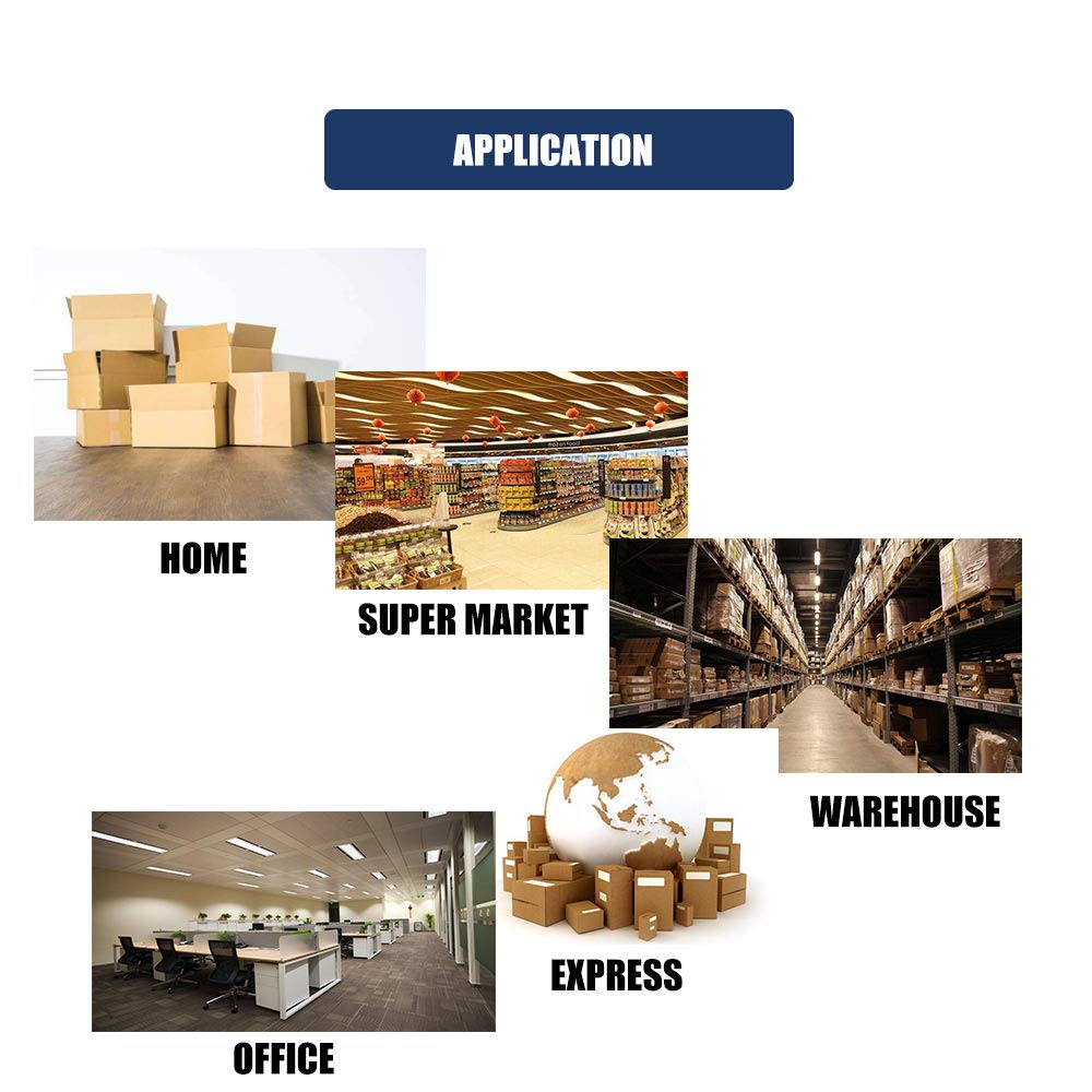 P PERFECTAPE Heavy Duty Packing Tape 36 Rolls with 6 Dispensers, Total 1980Y, Clear, 2.7 mil, 1.88 inch x 55 Yards, Ultra Strong, Refill for Packaging and Shipping