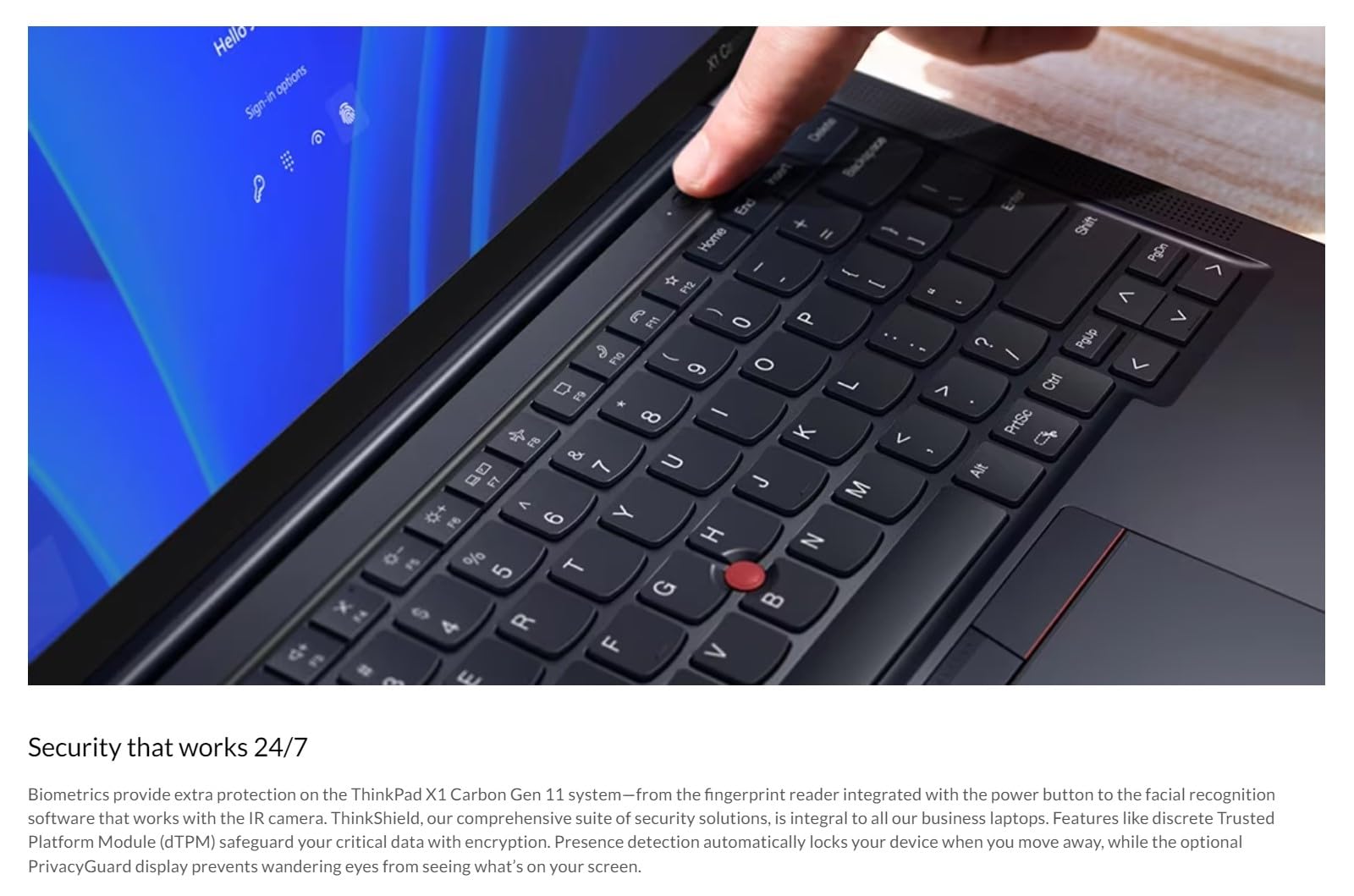 Lenovo Gen 11 ThinkPad X1 Carbon Laptop with Intel Core i7-1365U vPro Processor, 14" WUXGA 100% sRGB Anti-Glare Touchscreen, 32GB LPDDR5 RAM, 1TB Gen4 Performance SSD, Thunderbolt, and Windows 11 Pro