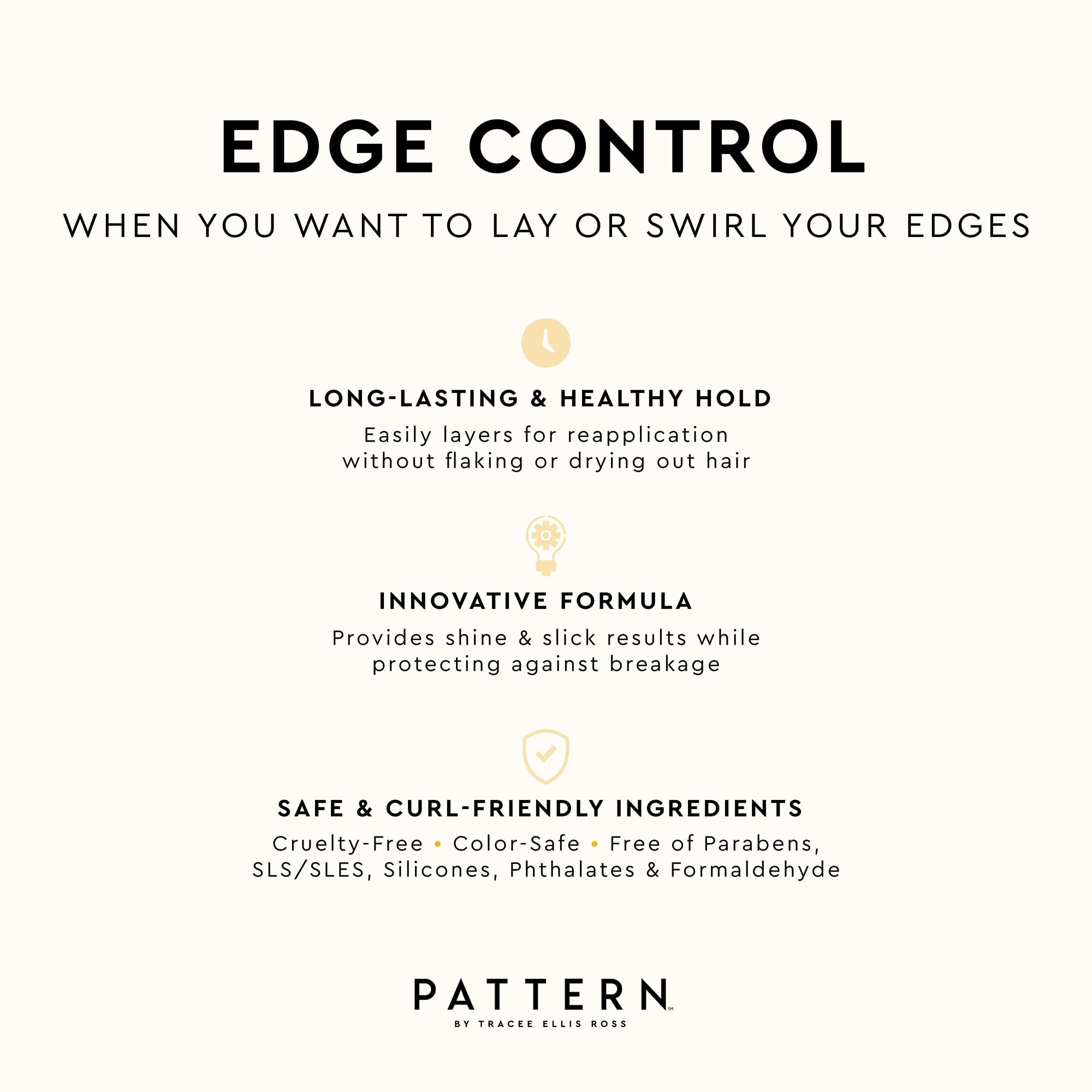 PATTERN Beauty by Tracee Ellis Ross Edge Control w Mango Seed Butter for Curly Hair