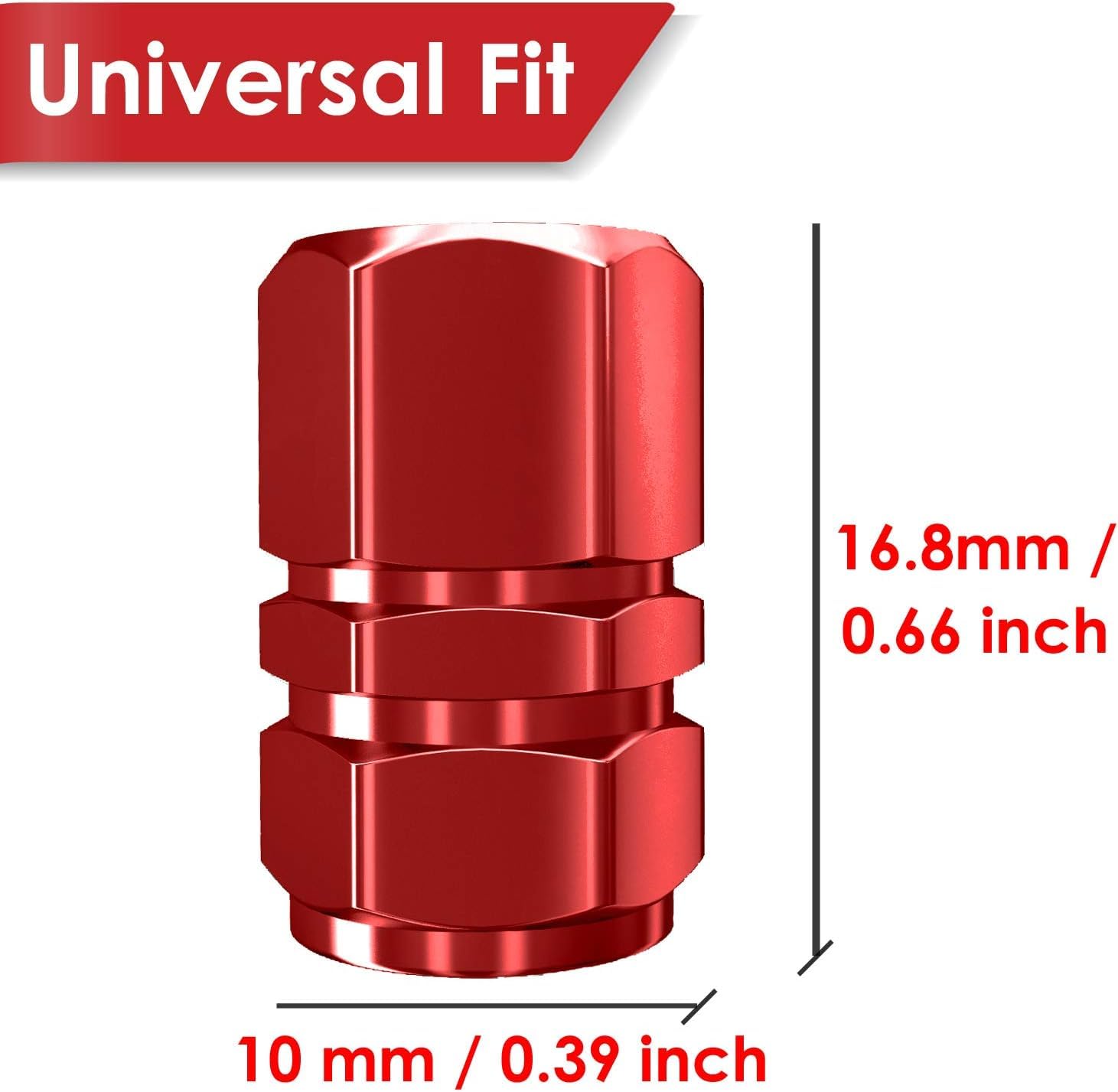 GuyAna Car Tire Valve Caps for BMW, Metal Car Wheel Tire Valve Stem Caps for BMW M 3 5 7 X1 X3 M3 M5 X1 X5 X6 Series Car Tire Caps for Car Accessories (Red), BM-QZM2-012