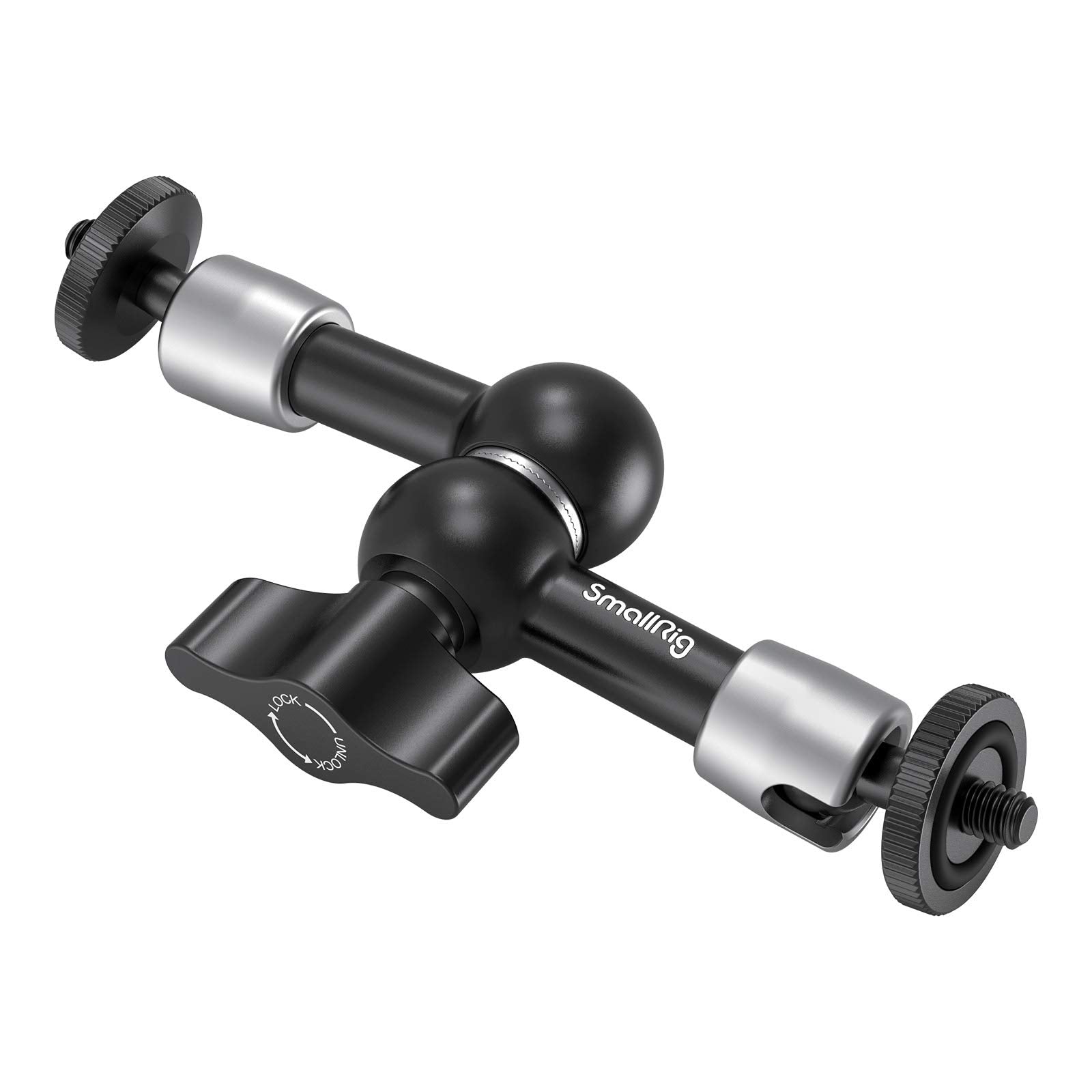 SmallRig 5.5 Inches Adjustable Friction Articulating Magic Arm, with Both 1/4" Screw for LCD Monitor/LED Lights