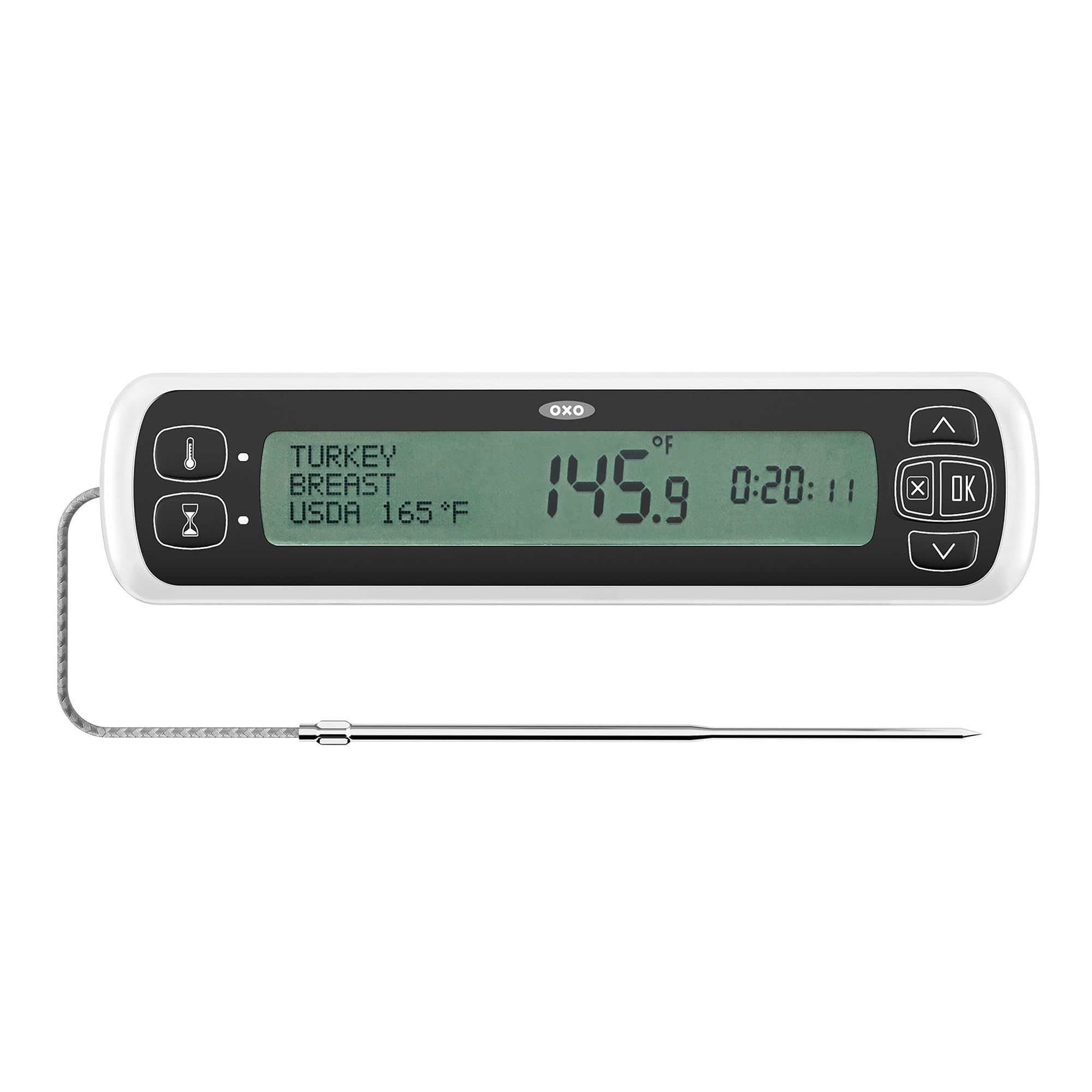 OXO Good Grips Chef's Precision Digital Leave-In Thermometer, Stainless Steel, 1 count