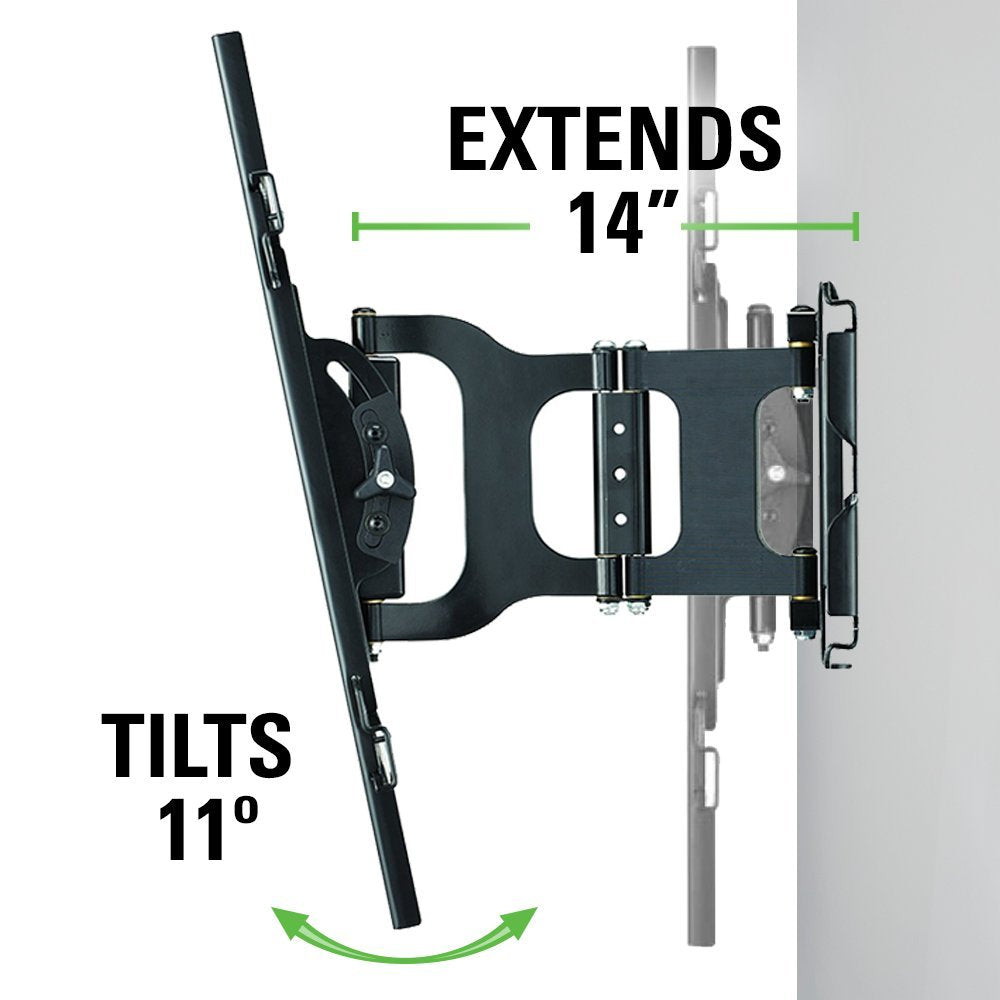 Sanus MLF13-B1 Articulating Universal Wall Mount for 37-80-Inch Screen BLack
