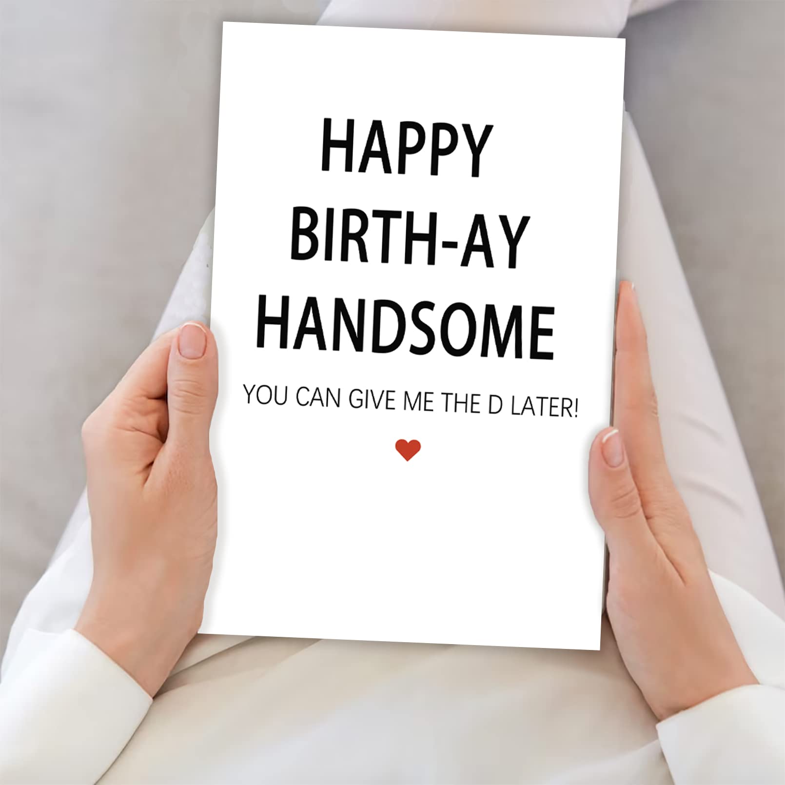 Funny Birthday Card for Men, Humor Birthday Card Gift for Husband Boyfriend Fiance, Unique Bday Card for Him