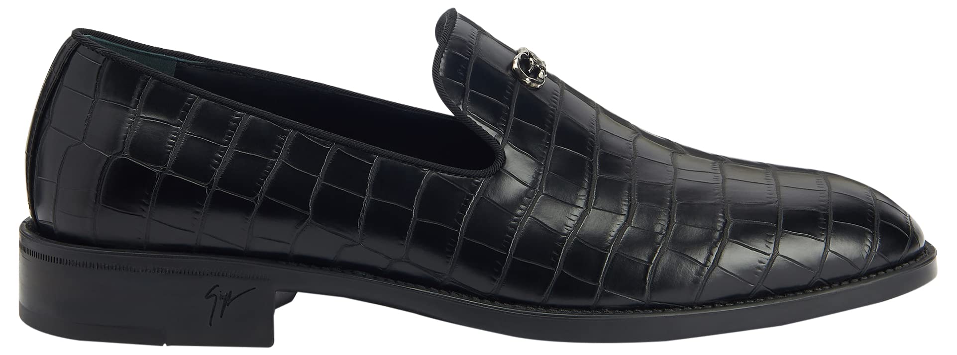 Giuseppe Zanotti, Imrham Fabric Loafers, 11, Black