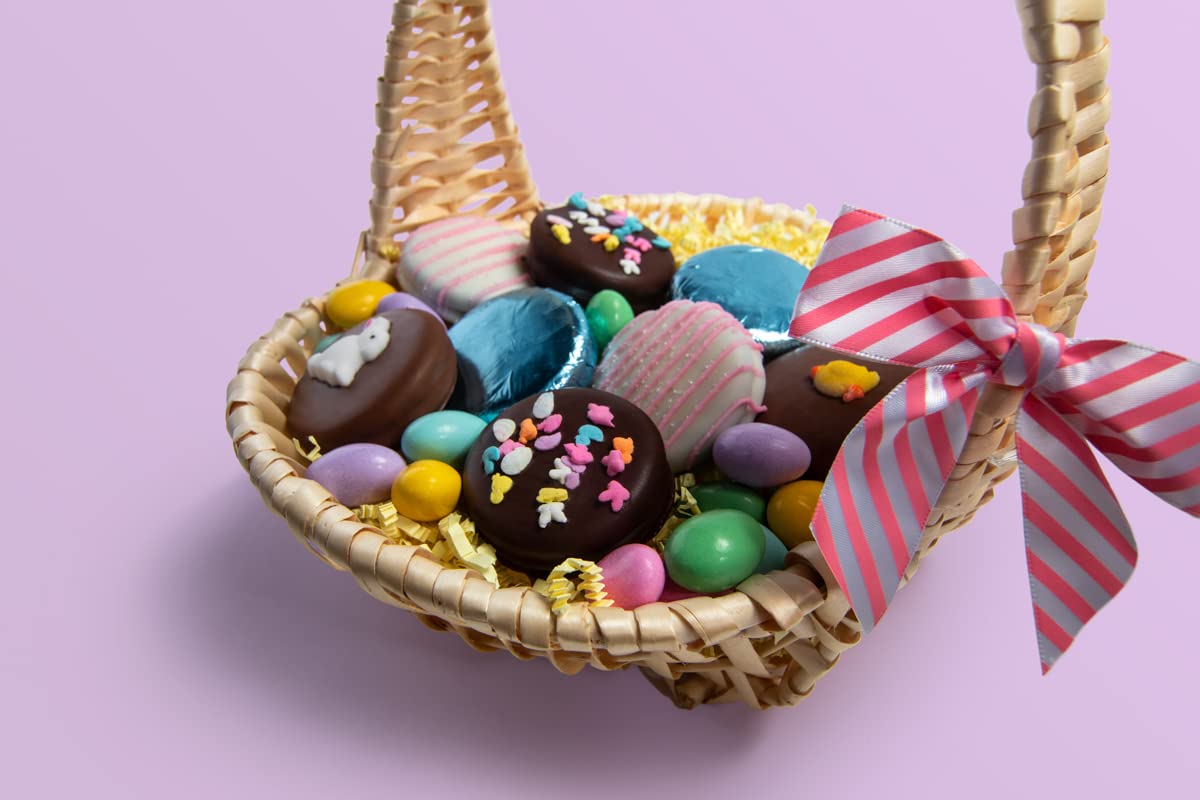 Happy Easter Chocolatey Covered Sandwich Cookies by Love Berries