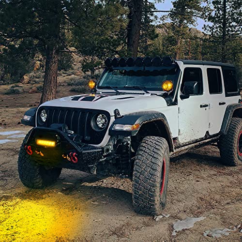 Nilight Led Pods 2PCS 6 Inch 60W Flood Spot Beam Combo LED Light Bar Driving Fog Off Road Lights 12V/24V for Trucks UTV ATV Marine Boat Golf Cart Trailer