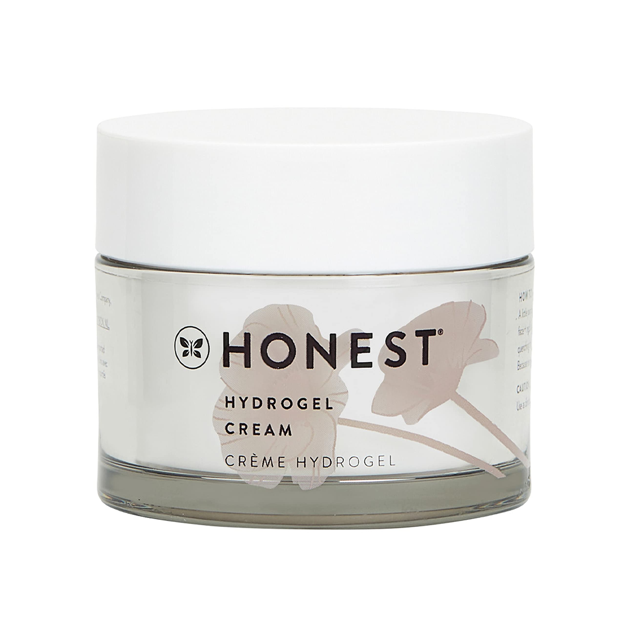 Honest Beauty Hyaluronic Acid Infused Moisturizing Hydrogel Cream + Vitamin C Radiance Brightening Serum Bundle | All Skin Types | EWG Verified + Cruelty Free | 1.7 fl oz, 1 fl oz