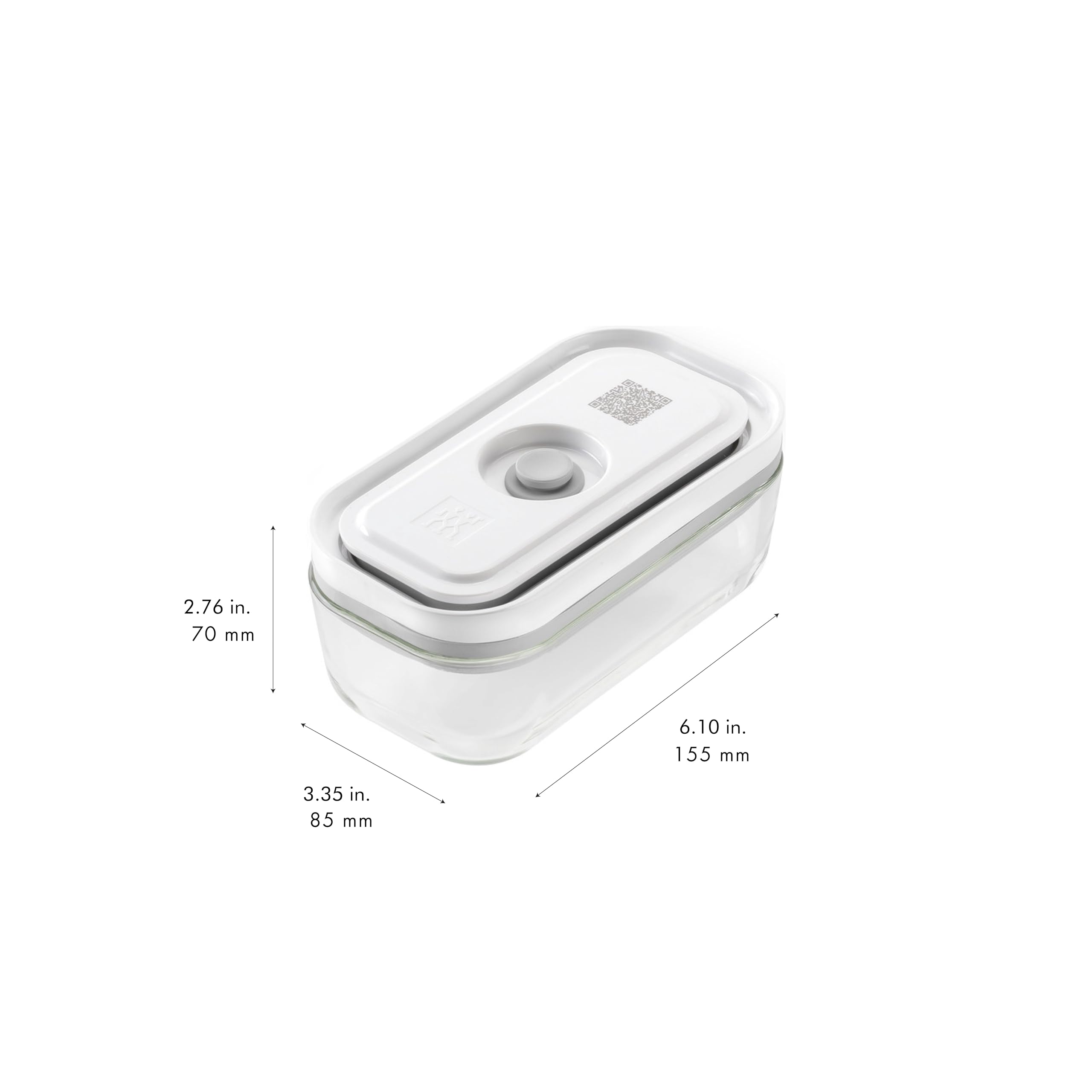 ZWILLING Fresh & Save 4-pc Small Glass Vacuum Sealer Food Storage Containers with Airtight Lids