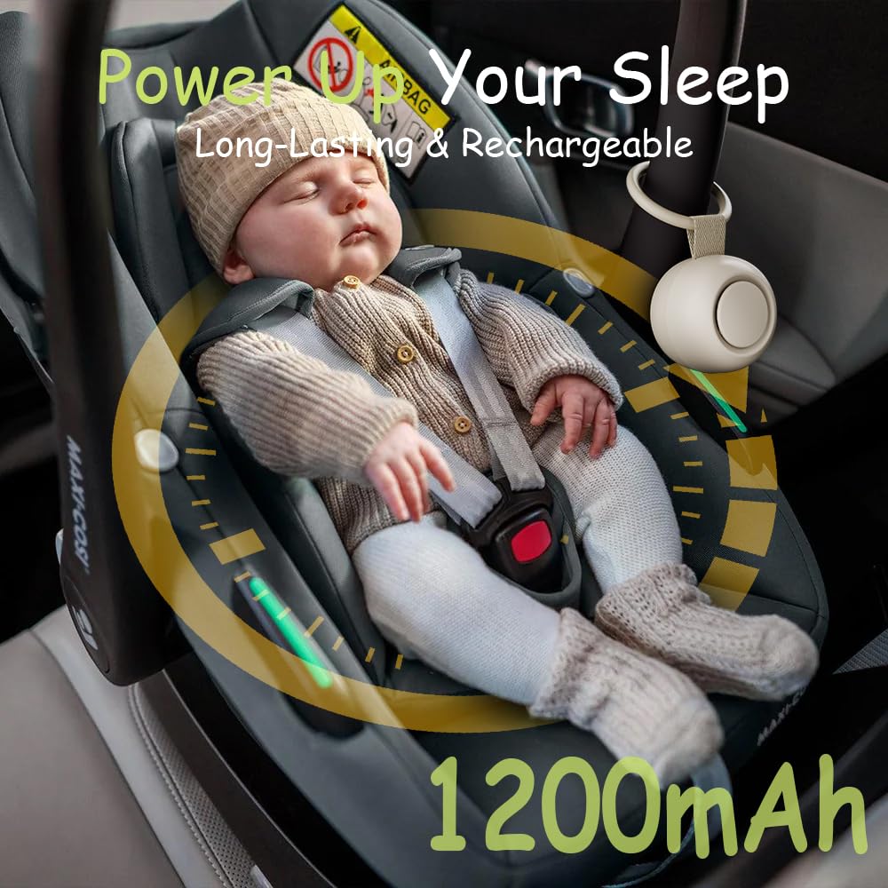 Portable Sound Machine for Baby Kids | White Noise | Sleep Soother | 16 Soothing Sounds | Timer | Memory Function | 30H | Shush | Travel | Registry Gift | Newborn Essentials | Extended Battery Edition