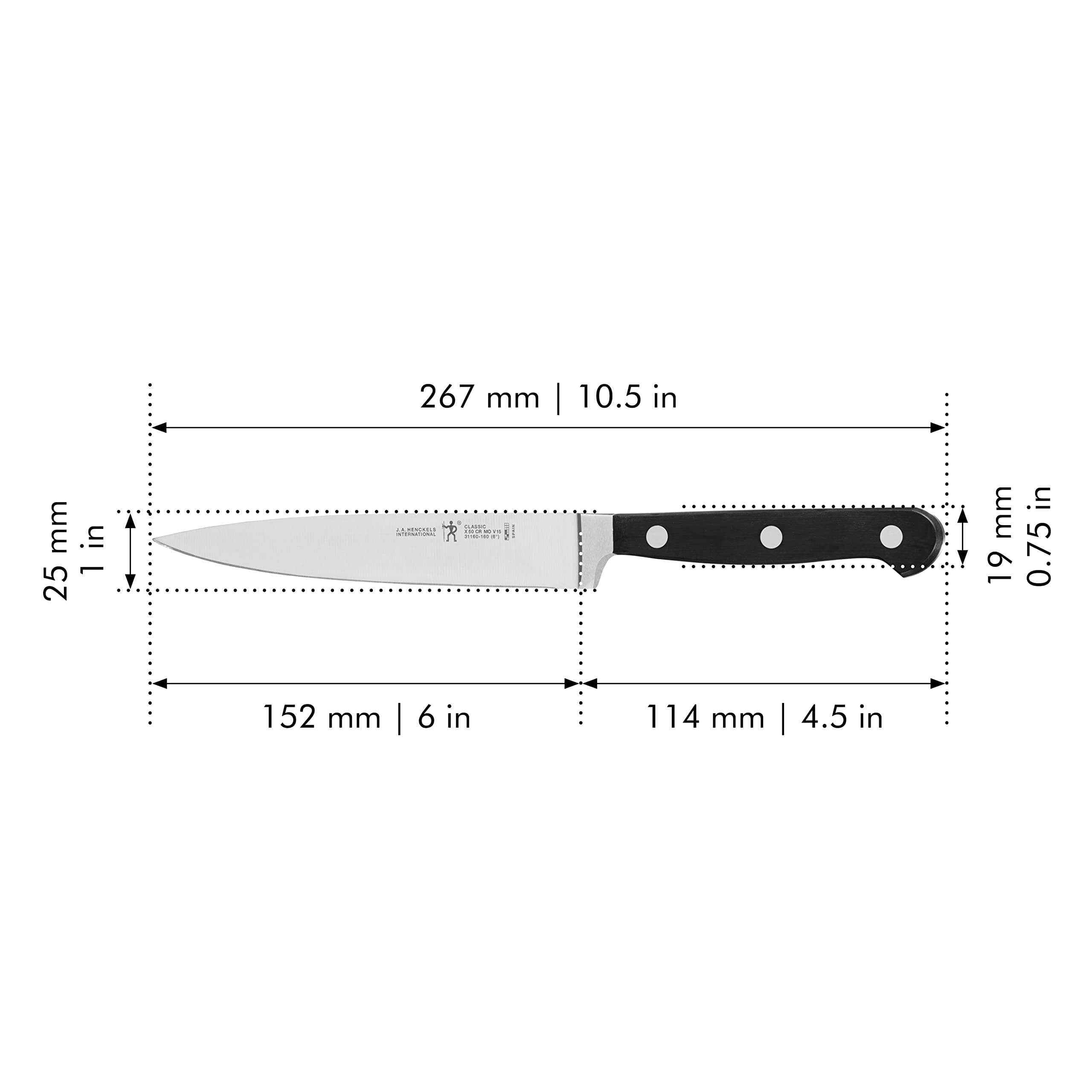 Henckels CLASSIC 6-inch Chef's Knife