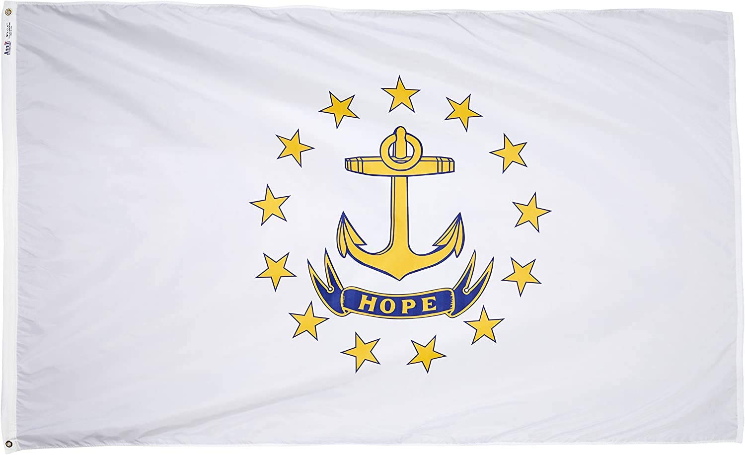 Annin Flagmakers Rhode Island State Flag USA-Made to Official State Design Specifications, 3 x 5 Feet (Model 144760)