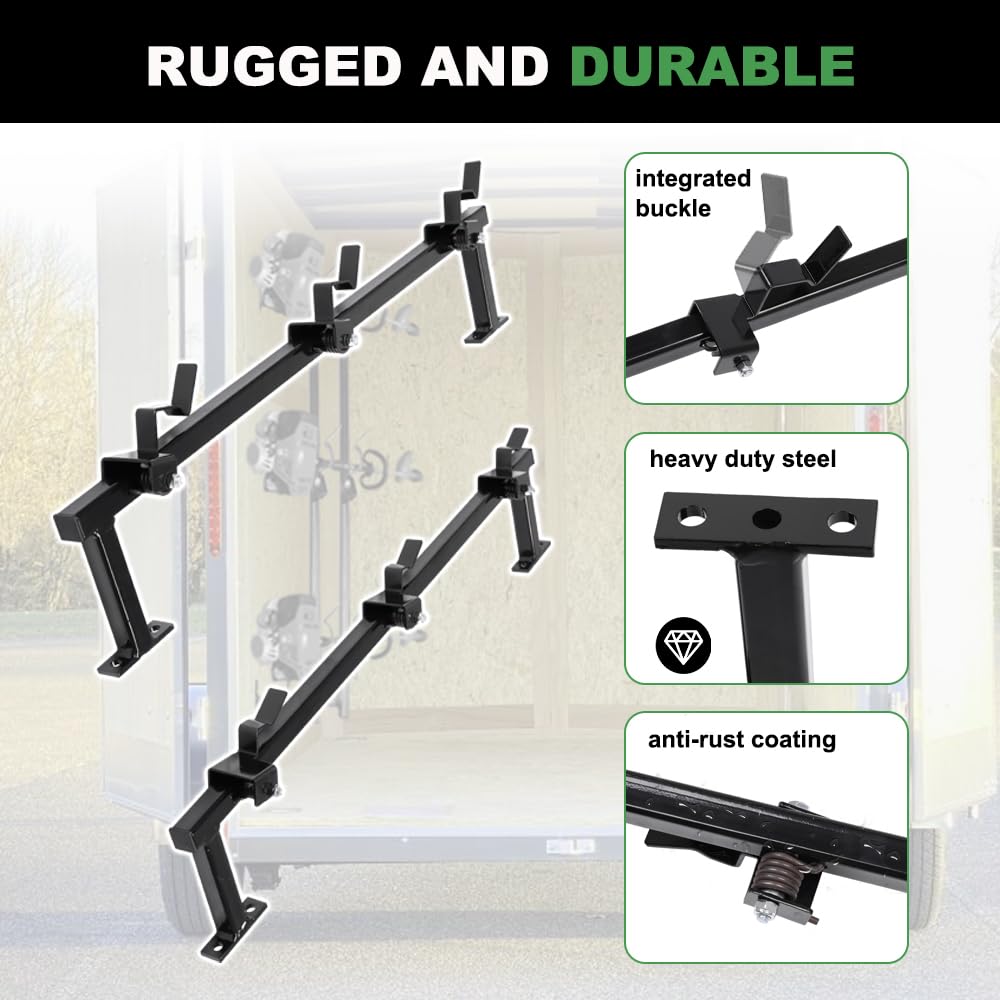 vikofan Trimmer Rack,3 Place Trimmer Racks for Enclosed Trailers,Trail