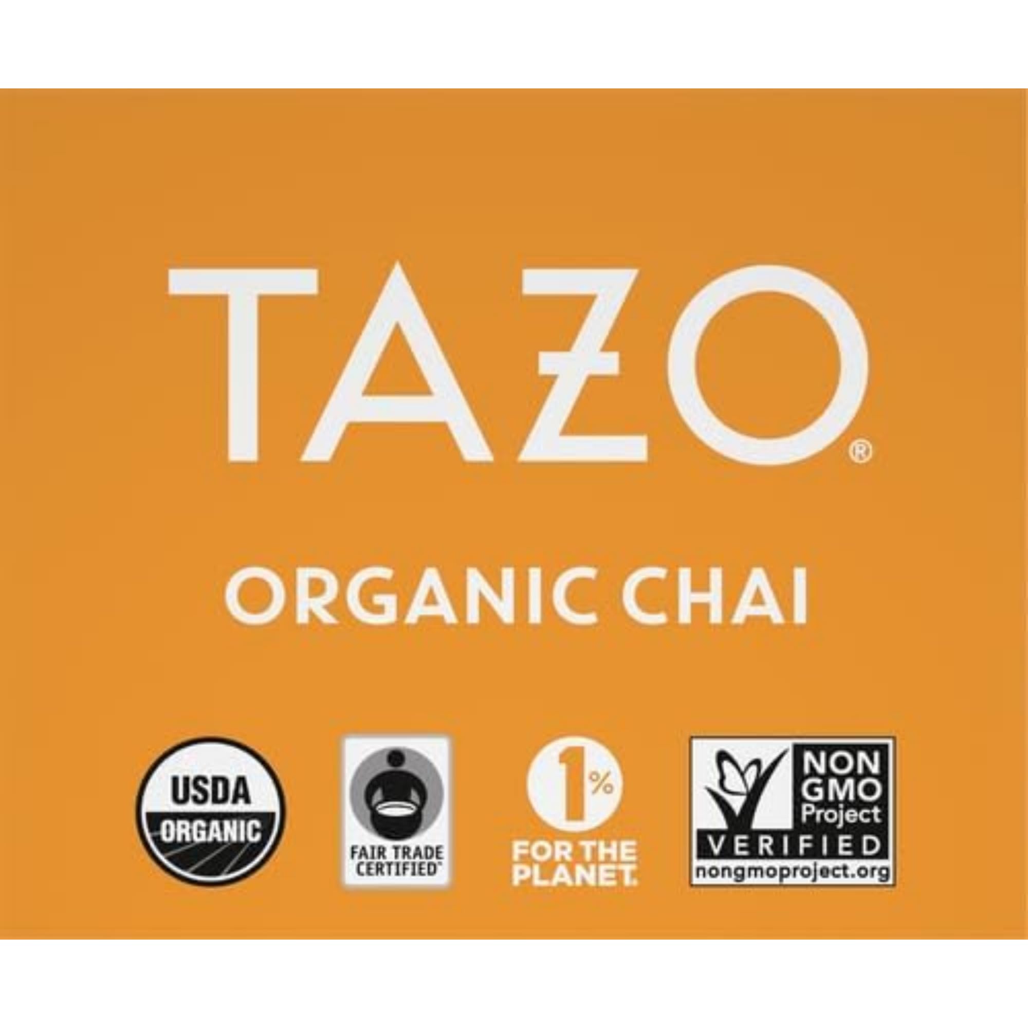 TAZO Tea, Organic Chai Black Tea Bags, 16 Total Tea Bags