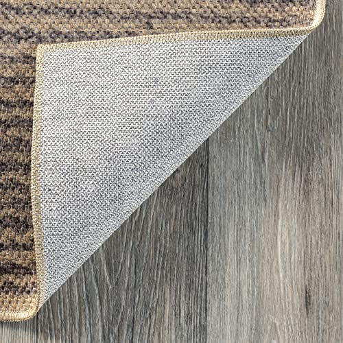 nuLOOM Dori Tribal Easy-Jute Machine Washable Accent Rug, 3x5, Natural