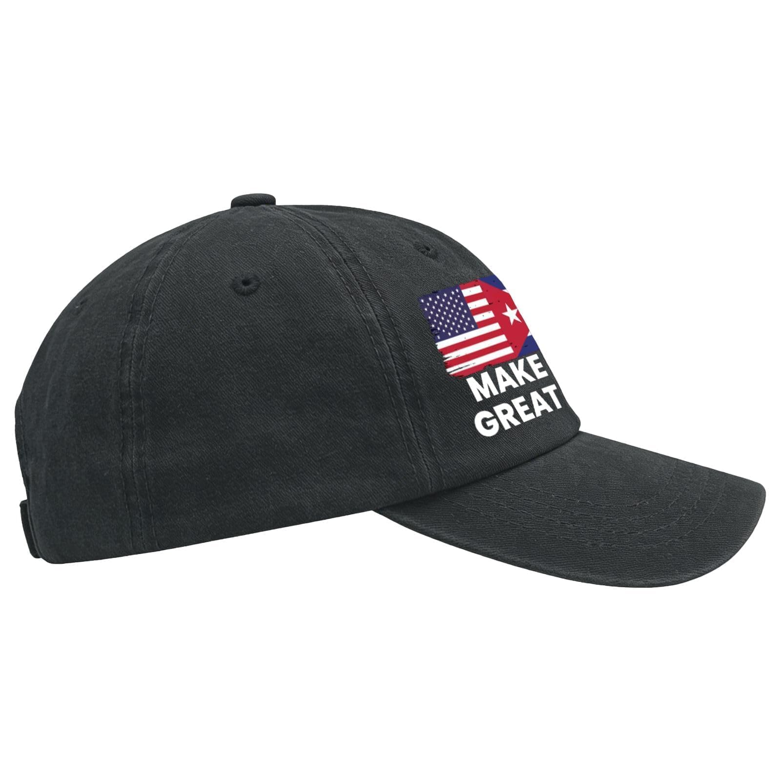Make Cubas Great Again Hats for Men Aesthetic Washed Distressed Baseball Cap