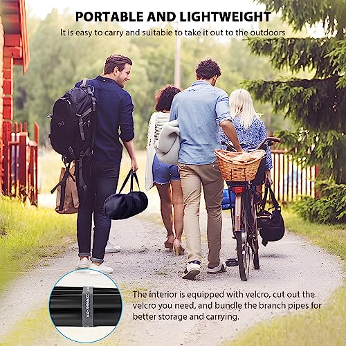 Projection Screen 120 inch - PHOPIK Outdoor Projector Screen and Stand - Portable 16:9 HD 4K Indoor Outdoor Projector Movies Screen for Home Theater Camping and Recreational Events