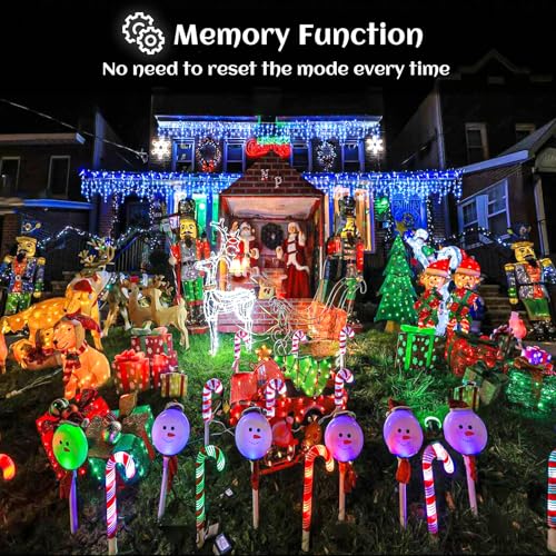 66ft Icicle Lights for Outside, Red and Green Christmas Lights Outdoor Indoor, 640 LED Twinkle String Lights with 120 Drops, Clear Wire Short Curtain Lights for Thanksgiving Room Home Wall Bedroom