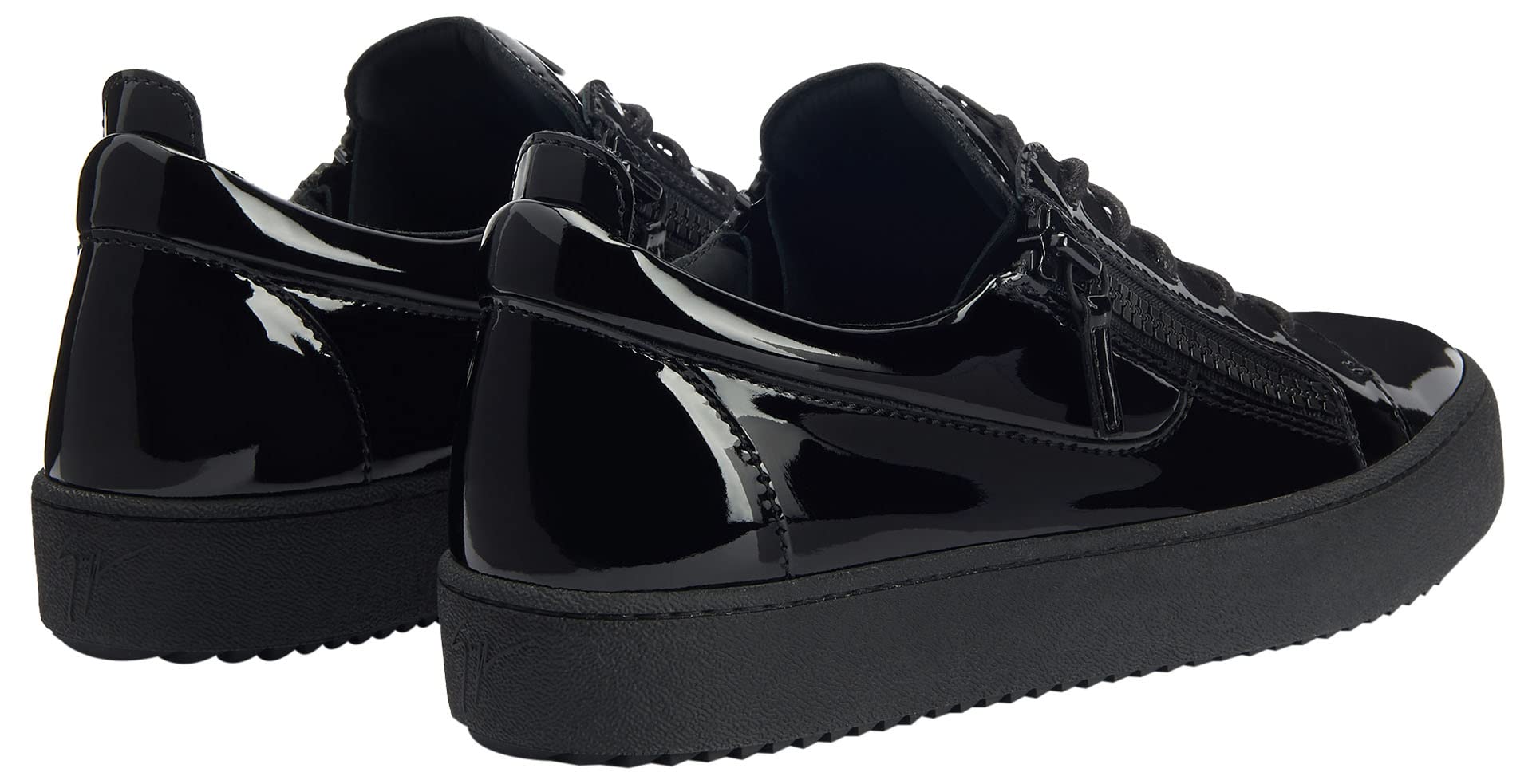 Giuseppe Zanotti, Frankie Low-Top Sneakers Fabric, 8, Black