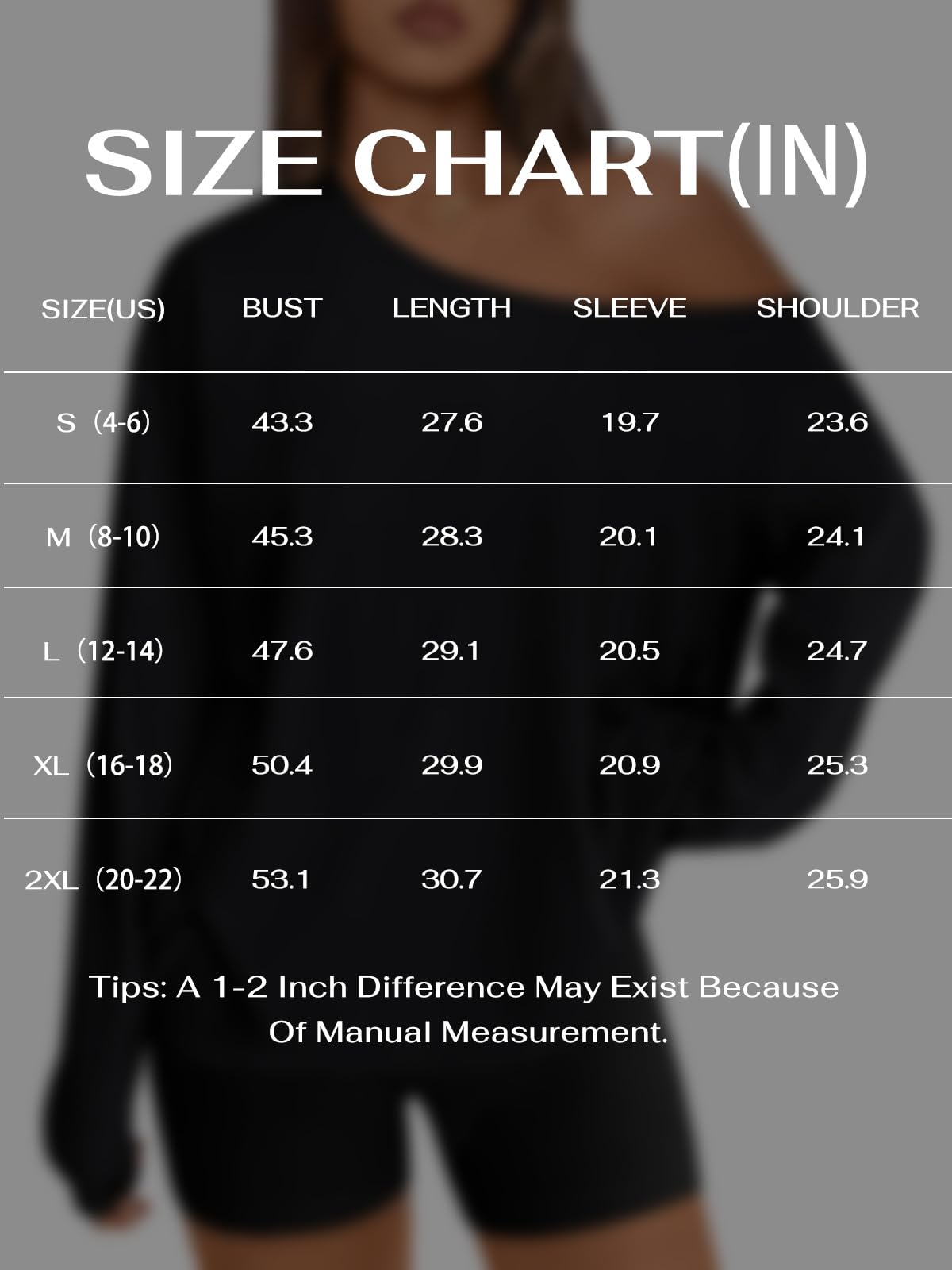 REORIA Womens Oversized Long Sleeve T Shirts One Shoulder Neck Fall Tee Tops Casual Y2K Outfits 2025 Clothes(Black XX-Large)