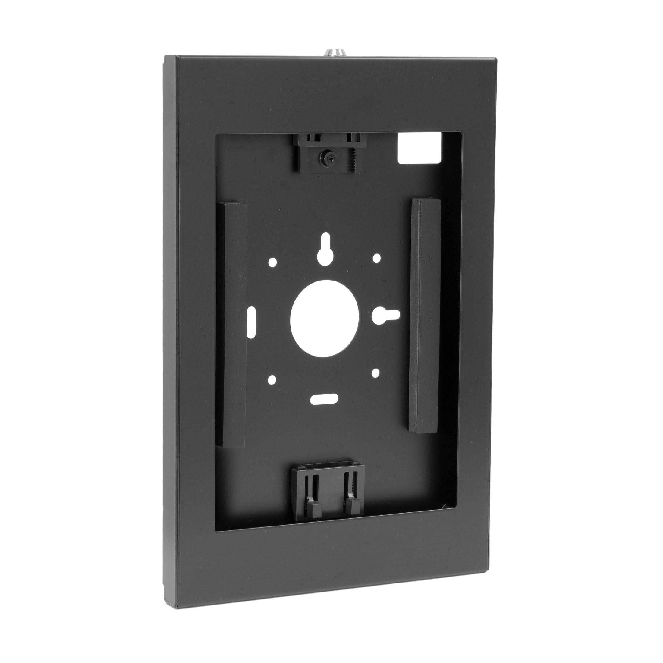 Mount-It! Anti-Theft Tablet Kiosk Wall Mount Compatible with iPad 10, 9, 8, Pro 10.5, Air 10.5, Locking Kiosk for iPad, Low-Profile Steel Security Tablet Wall Mount, Black