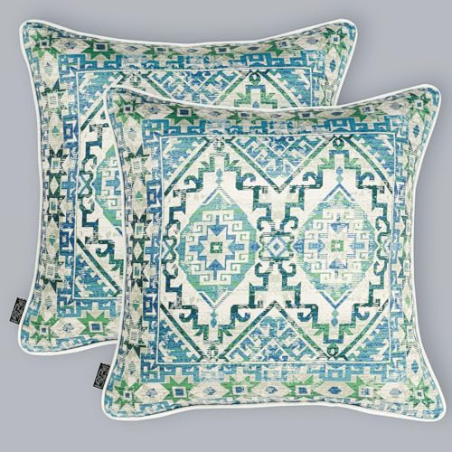 Royal Blaze Dark Grey 18x18 Inches Cushion Cases, Boho Satin Throw Pillow Covers Set of 2 with Pom Pom