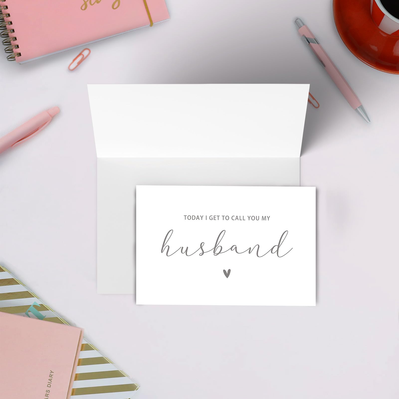 SuperShunhu Wedding Card for Husband, Wedding Day Card for Groom, To My Groom On My Wedding Day Card, Wedding Day Vows Card for Him, To My Husband Card