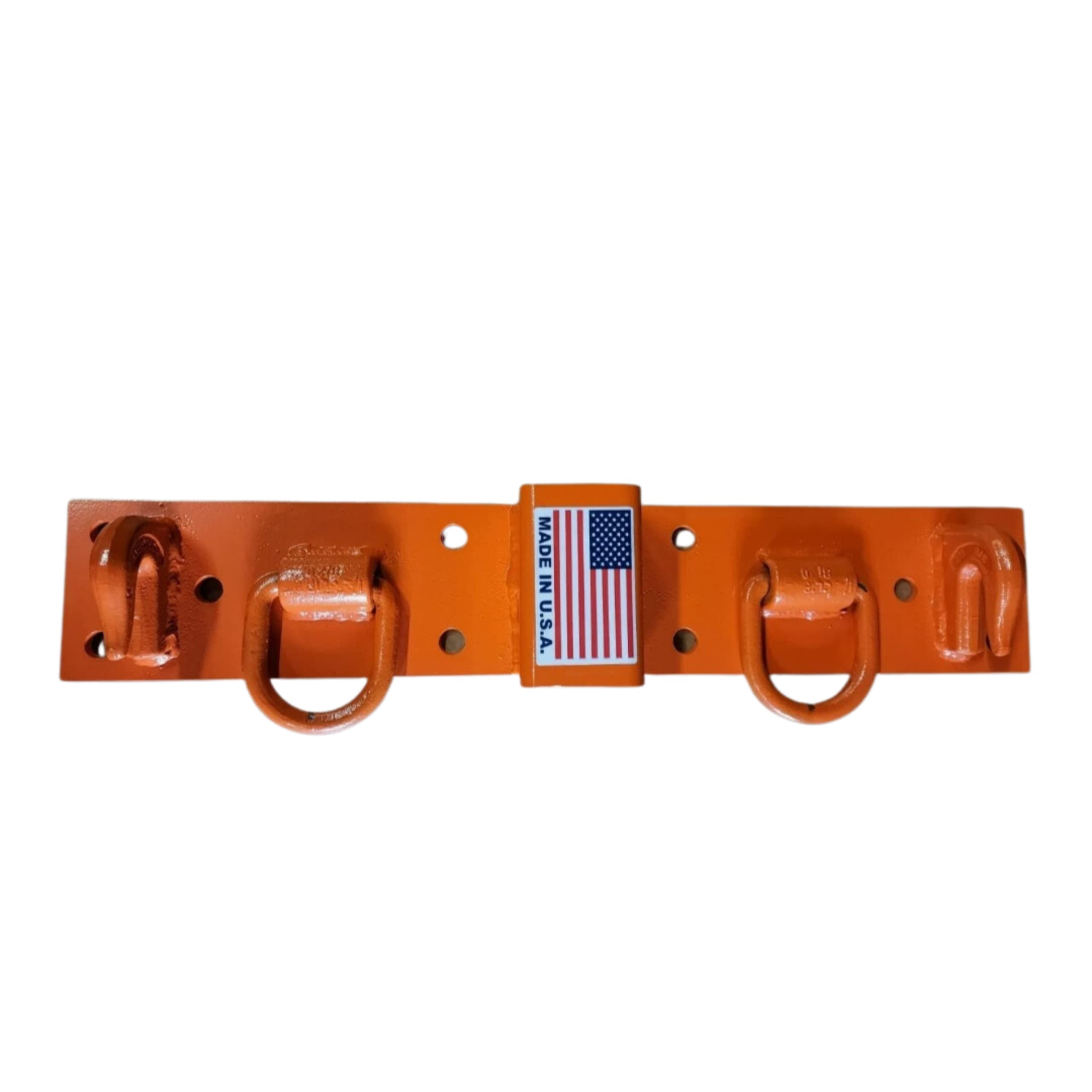 M.G.E. Products Compact Tractor Bolt on Chain Hooks, D Rings, Receiver Compatible with Kubota, Orange