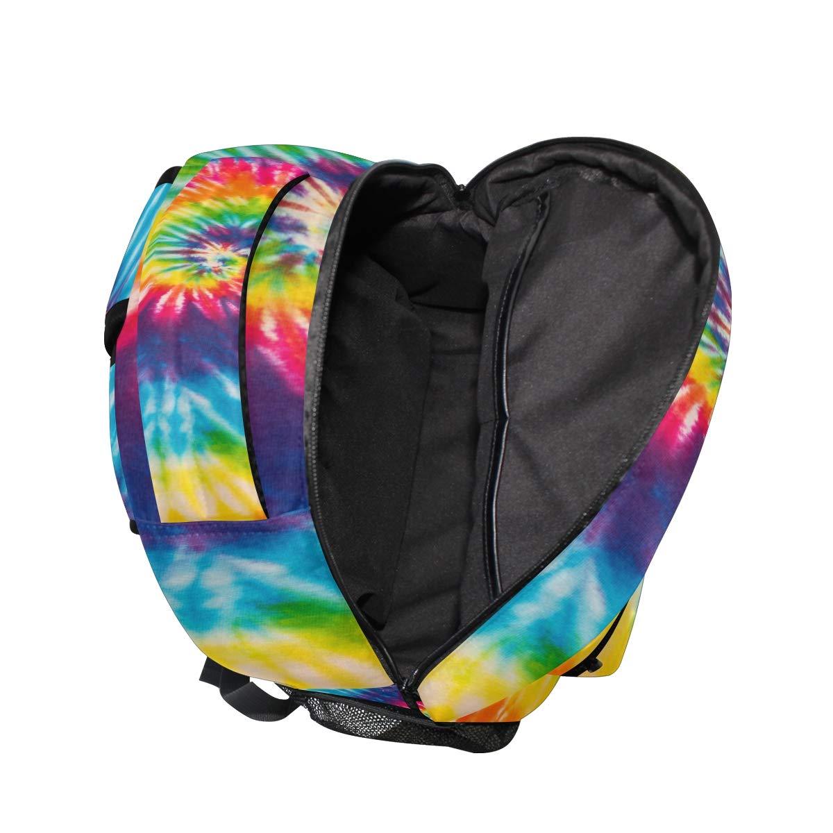 ALAZA Swirl Tie Dye Backpack Daypack School Bag Travel Shoulder Bag for Students Boys Girls