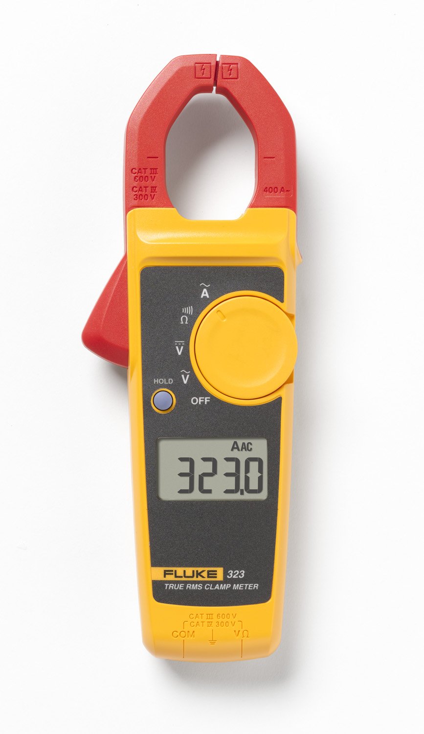 Fluke 117/323 Kit Multimeter and Clamp Meter Combo Kit For Residential And Commercial Electricians, AC/DC Voltage, AC Current 400 A, Includes Test Leads, TPAK And Carrying Case