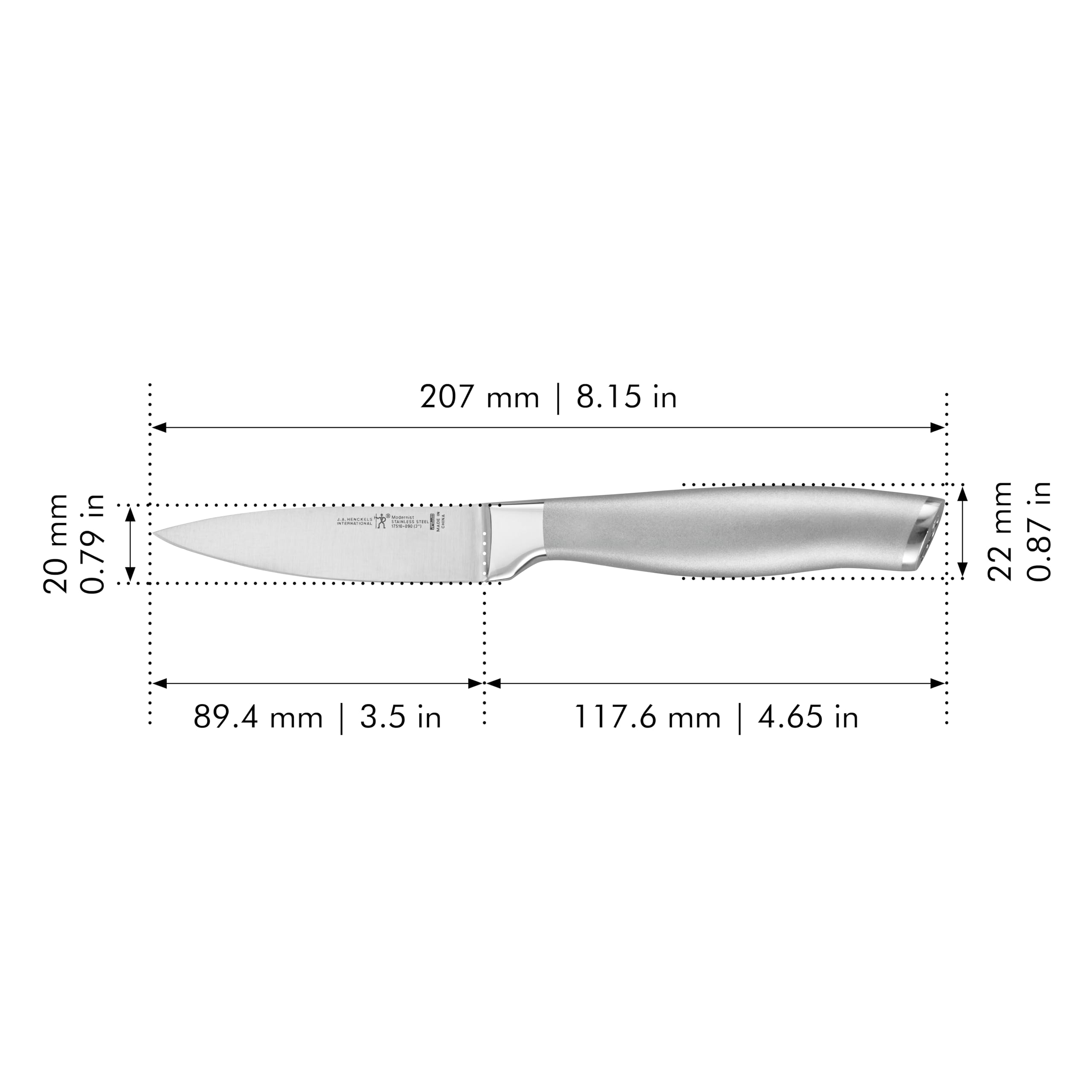 HENCKELS Modernist Razor-Sharp 3.5-inch Paring Knife, German Engineered Informed by 100+ Years of Mastery