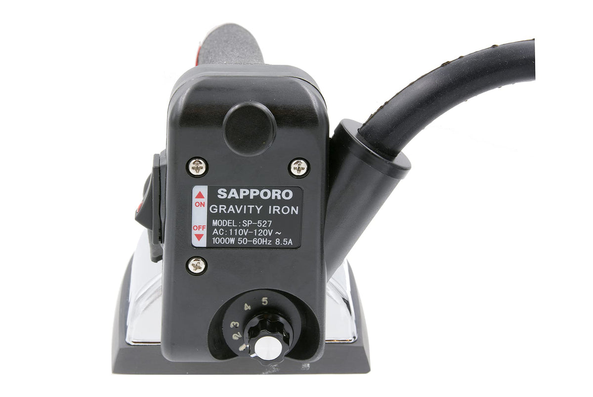 Sapporo Gravity Feed Bottle Steam Iron Kit - Includes SP527 Gravity Feed Bottle Steam Iron, Two Inline Demineralizer Cartridges & Magic Glide Non-Stick Ironing Shoe