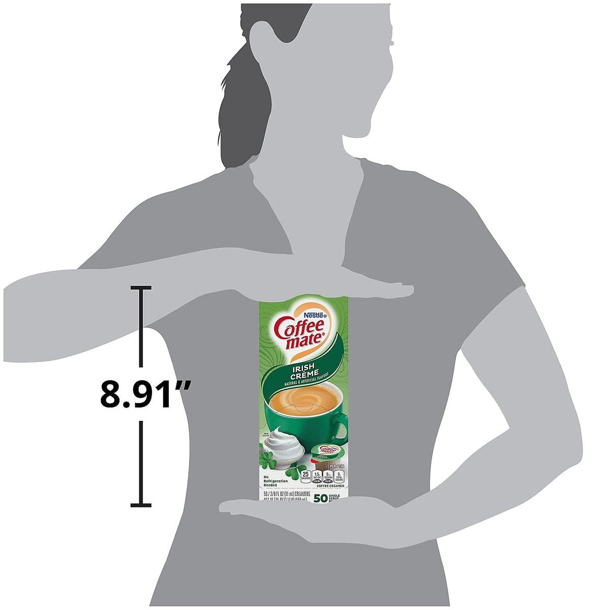 Nestle Coffee mate Coffee Creamer, Irish Creme, Liquid Creamer Singles, Non Dairy, No Refrigeration, 0.375 fl oz Tubs (Pack of 200)