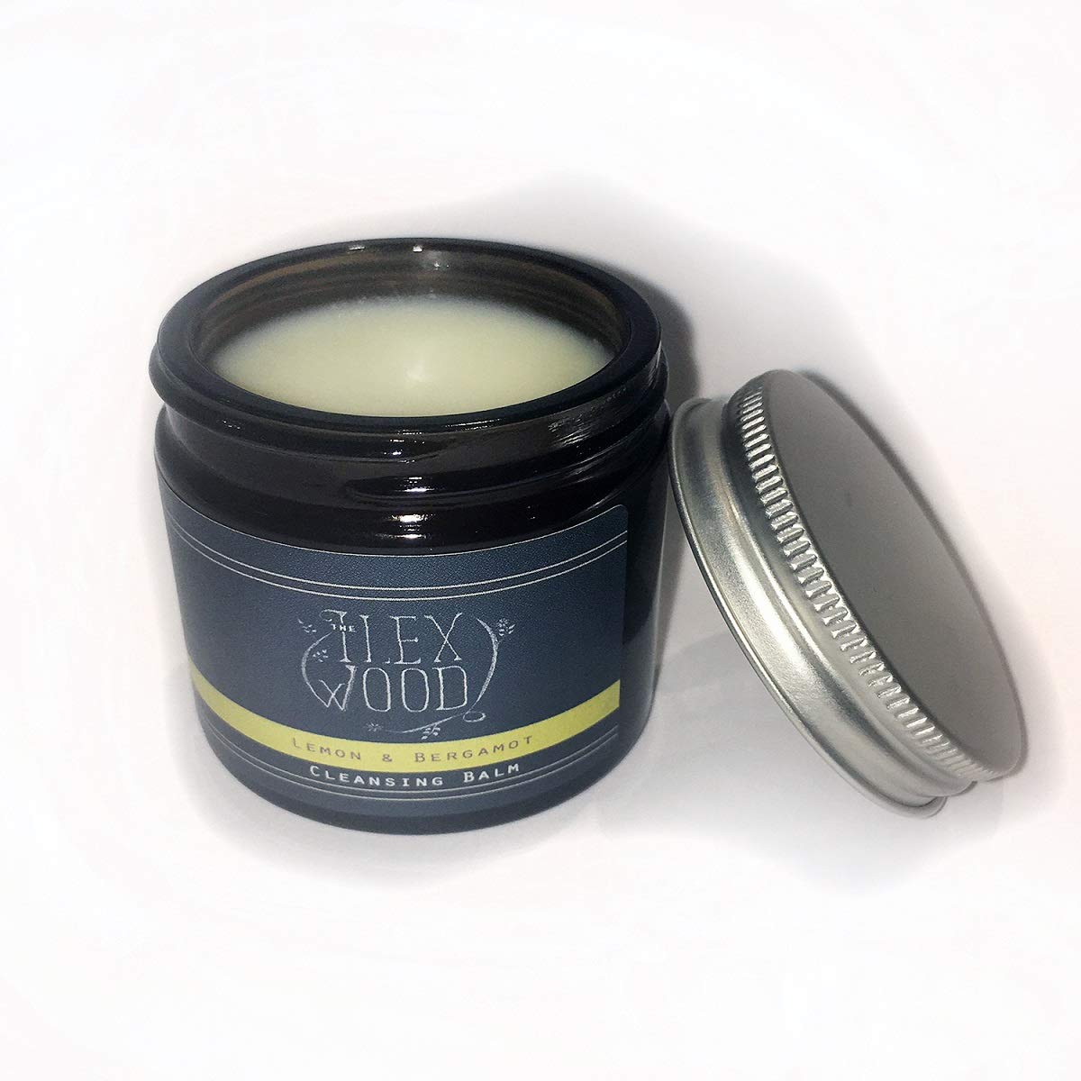 The Ilex Wood - Lemon and Bergamot Cleansing Balm - Face Care Cleansing, Moisturising and Make up Remover. 100% Natural, Vegan, Cruelty Free, Plastic Free, Handcrafted in the UK - 60ml