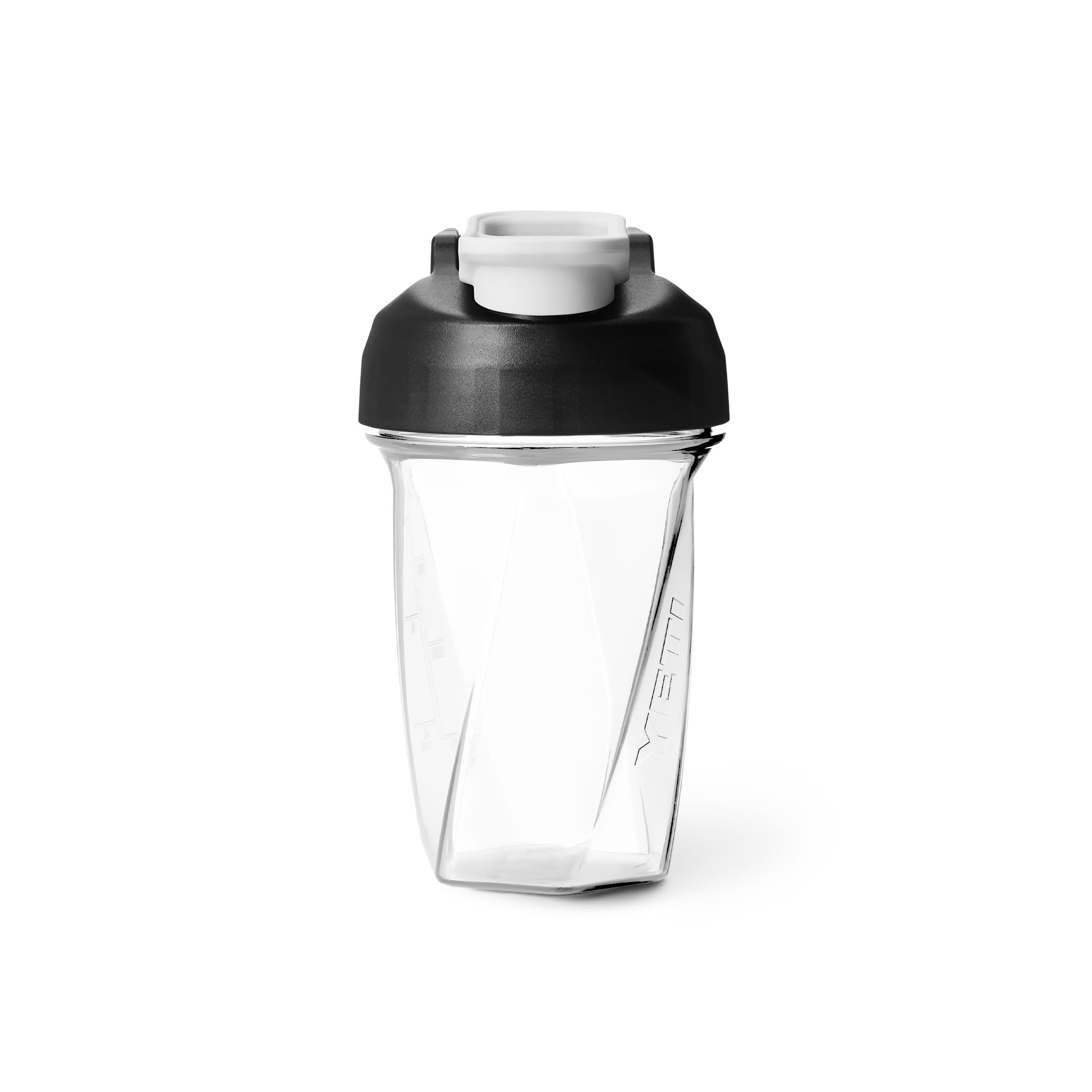 YETI Yonder Helimix Vortex Blender Shaker Bottle Holds up to 20oz | No Blending Ball or Whisk | USA Made | Portable Pre Workout Whey Protein Drink Shaker Cup | Dishwasher Safe, Clear